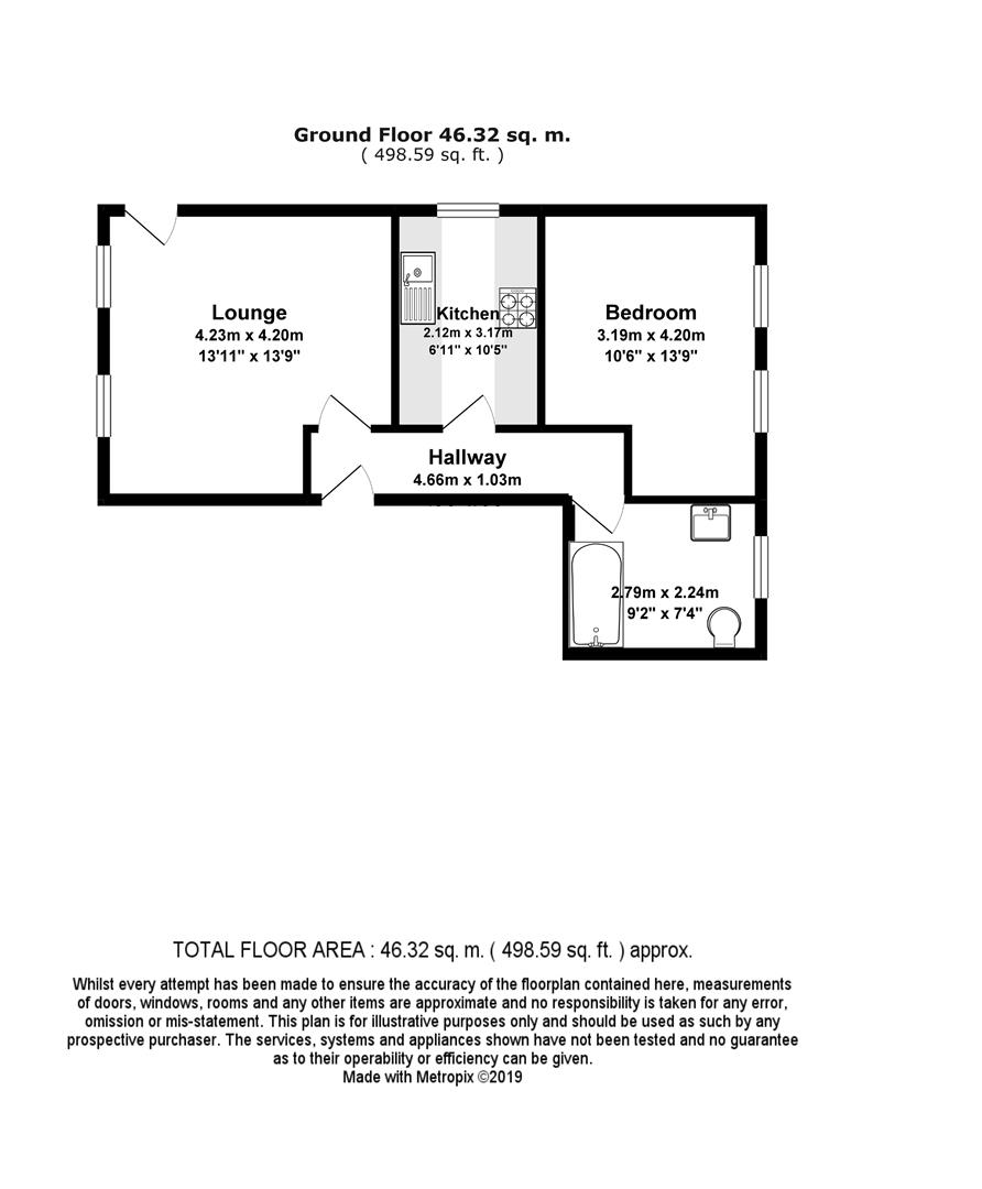 1 Bedrooms Flat for sale in Pelham Road, Northfleet, Gravesend DA11
