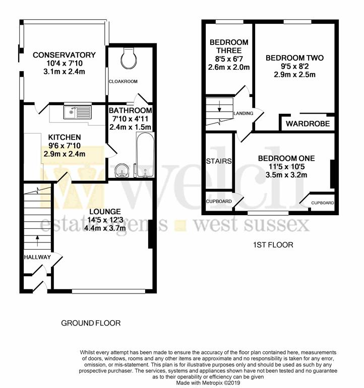 3 Bedrooms End terrace house for sale in Dominion Close, Worthing, West Sussex BN14