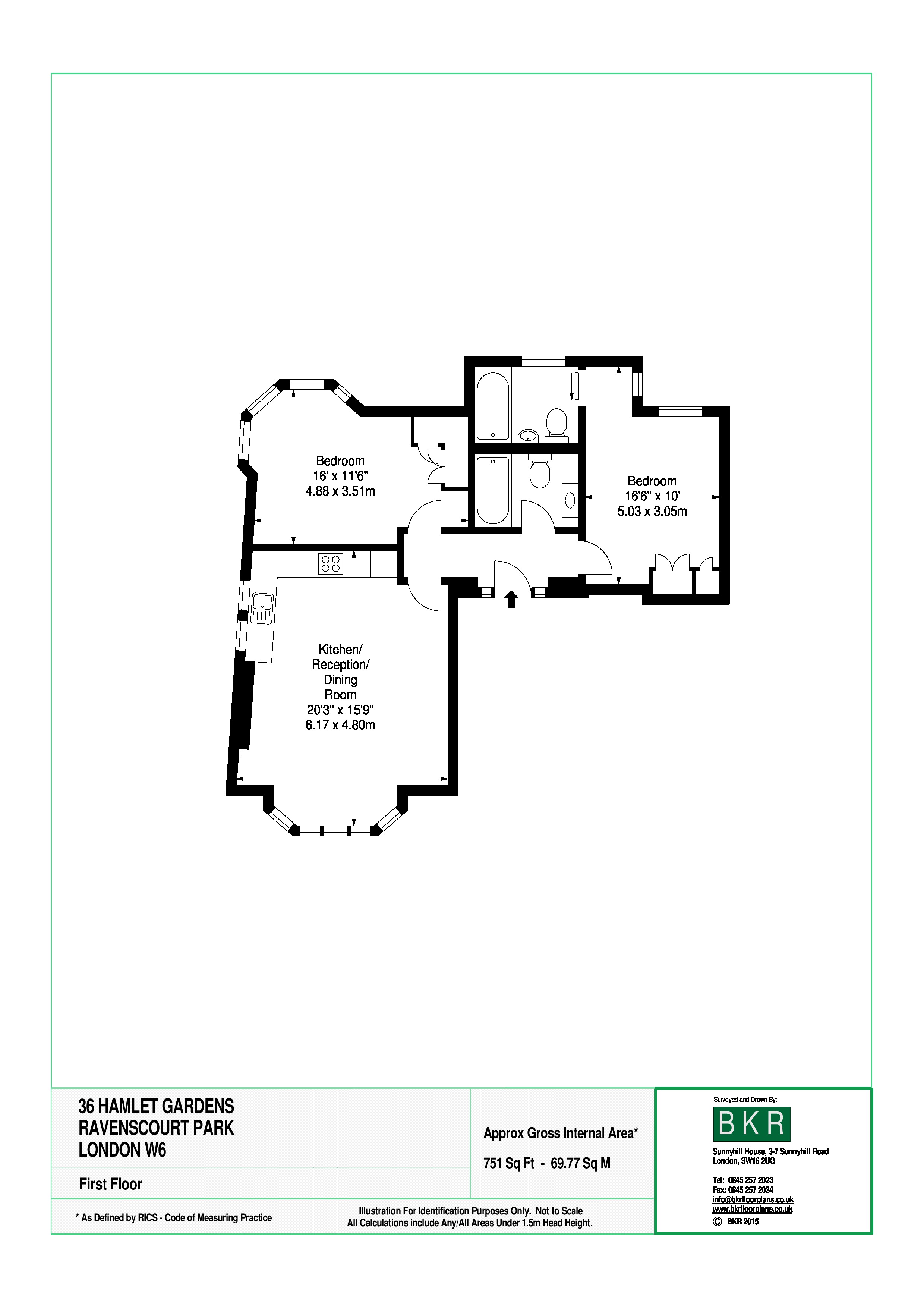 2 Bedrooms Flat to rent in Ravenscourt Park, London W6