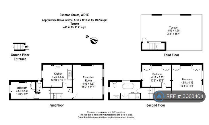 Flat, Swinton Street, London floorplan