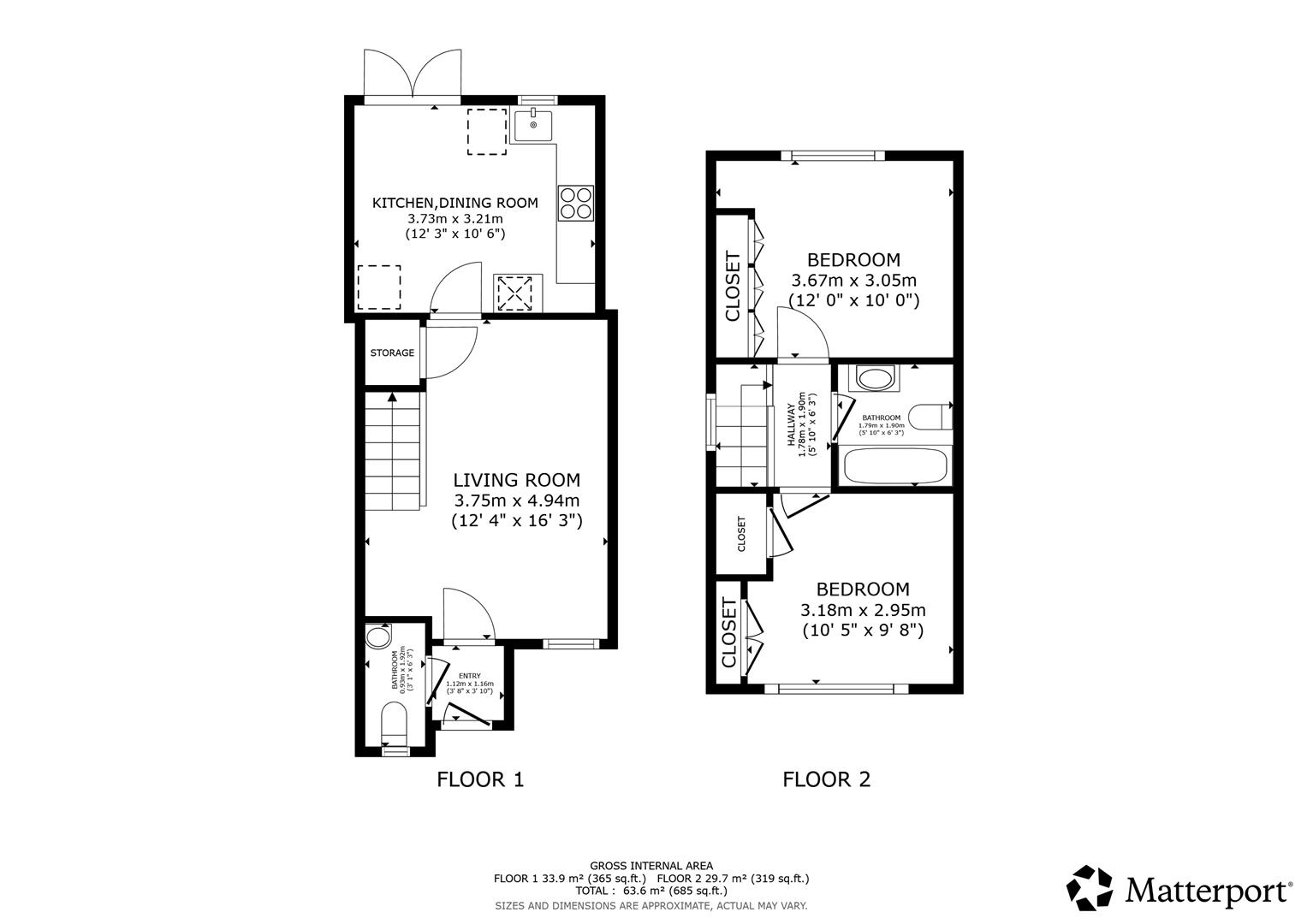 44, The Hornets, Horsham floorplan