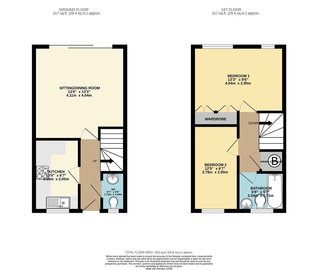 Malt Close, Newmarket floorplan
