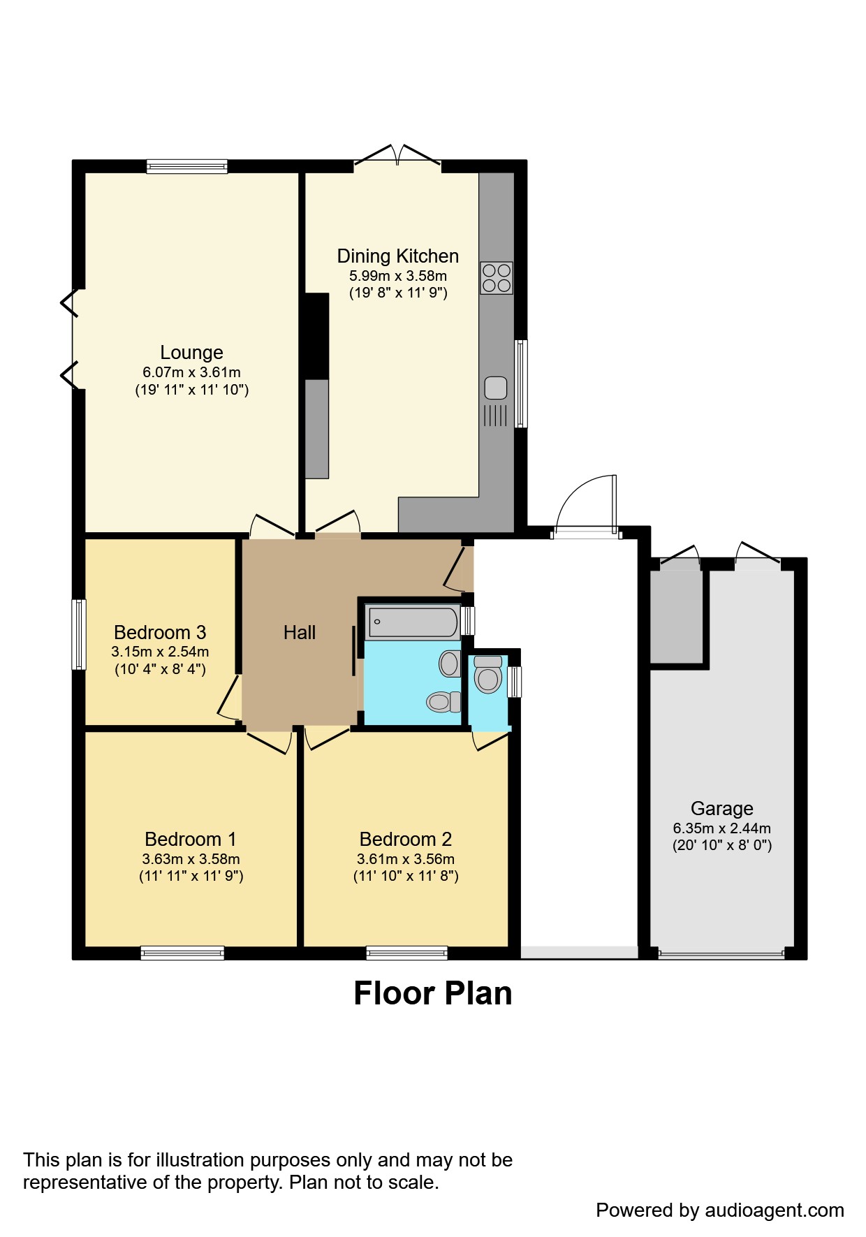 Solway View, Kirkbampton, Carlisle CA5, 3 bedroom bungalow for sale