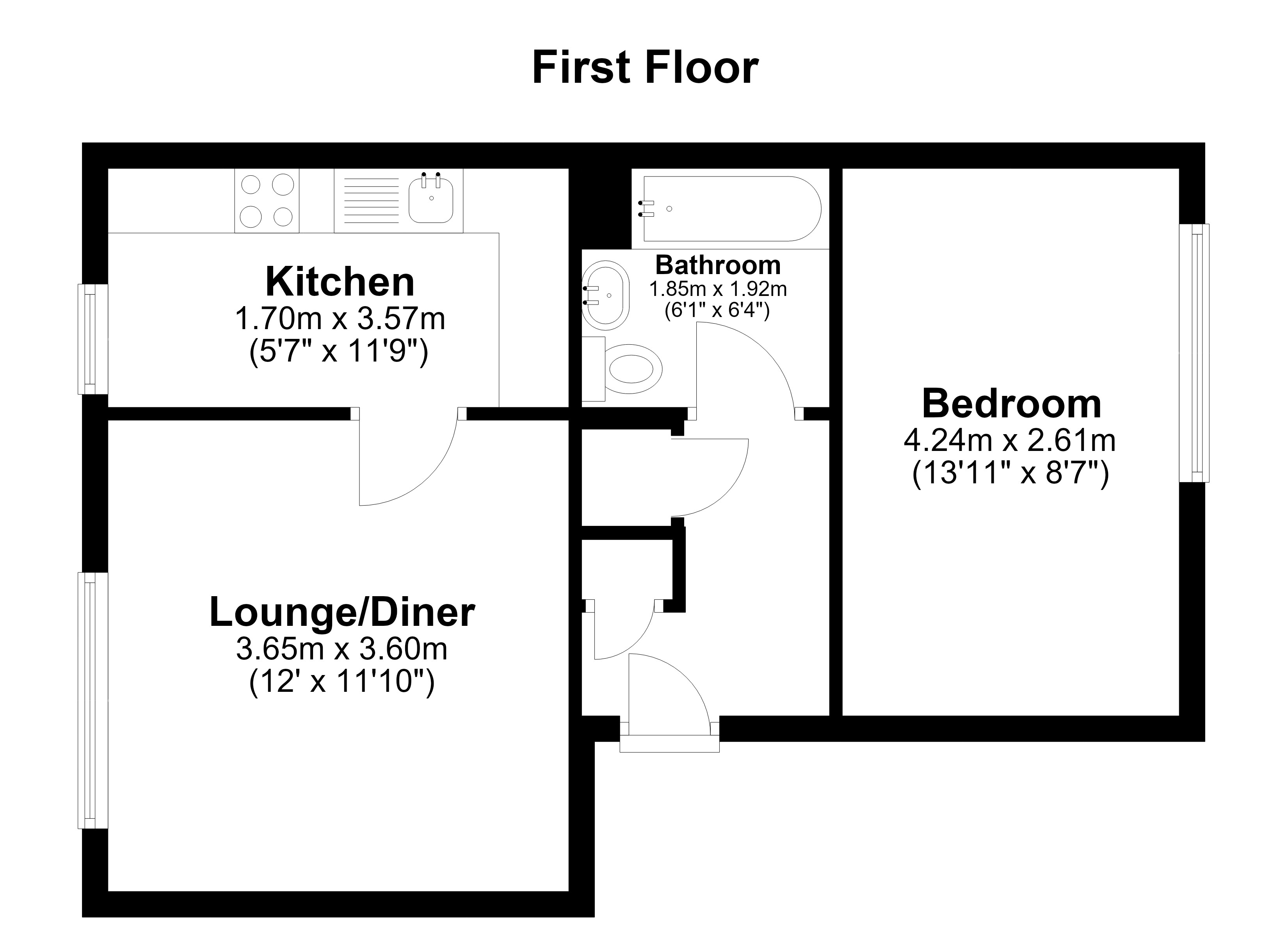 Greenacres, Horsham floorplan