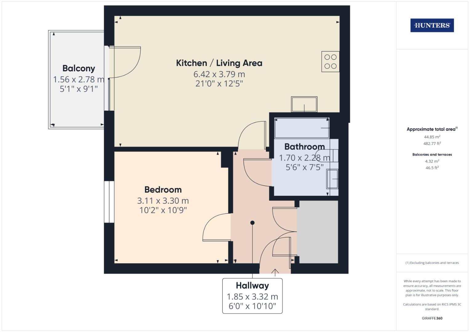 Flat 35, Television House, Meridian Way, Southampton floorplan