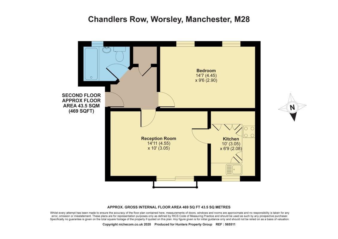 4, Chandlers Row, Manchester floorplan