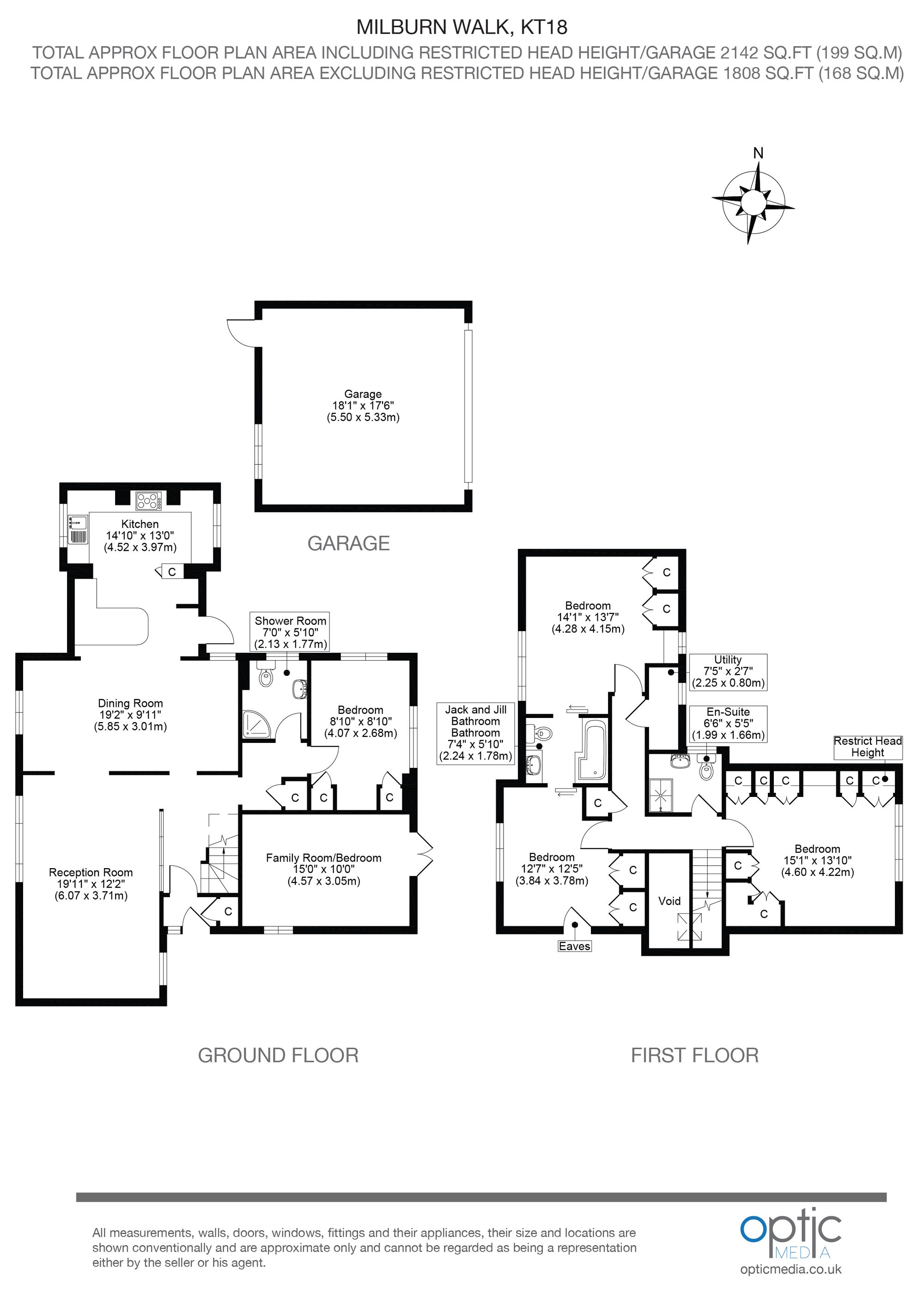 12 Milburn Walk, Epsom floorplan