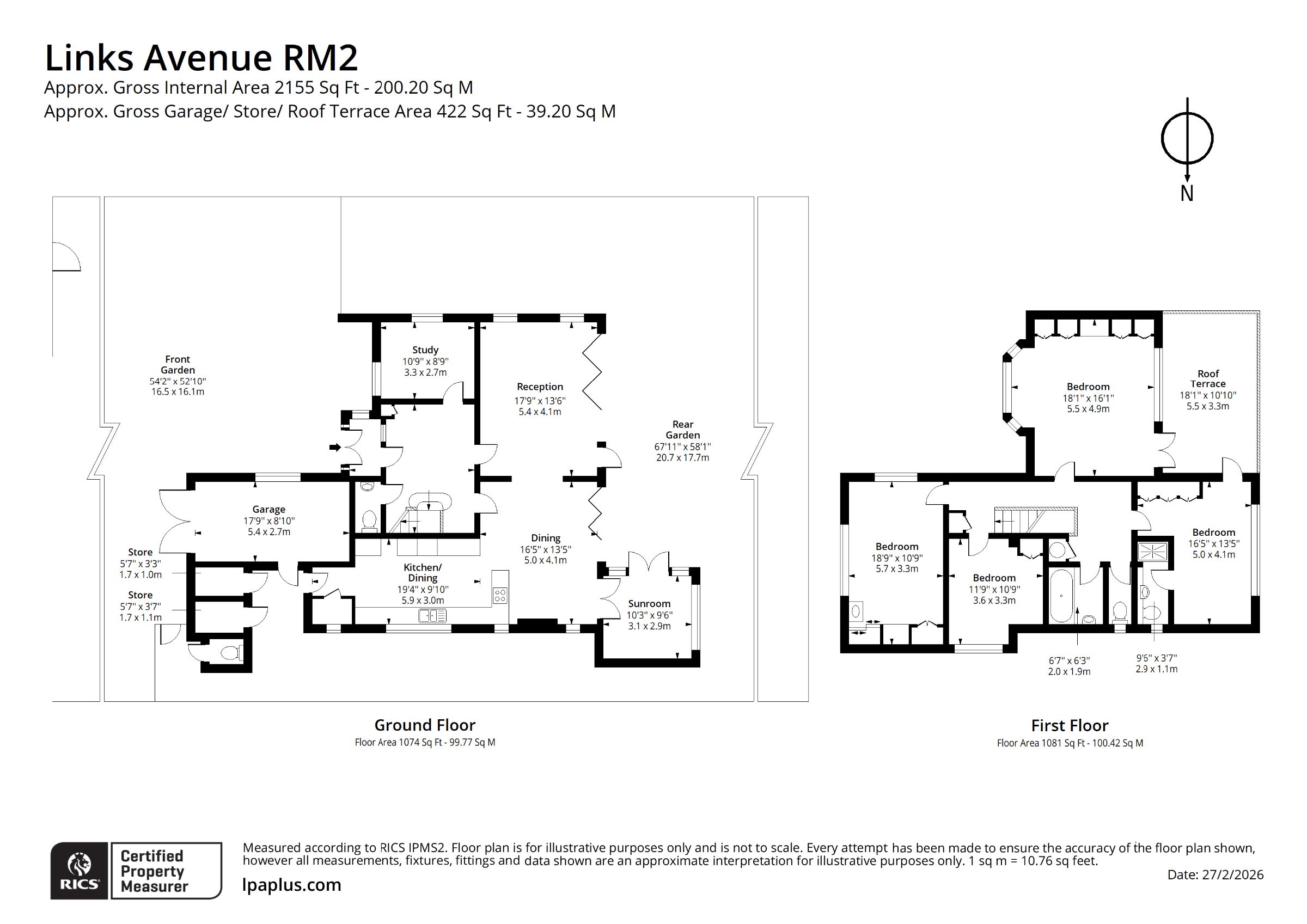 47 Links Avenue, Romford floorplan