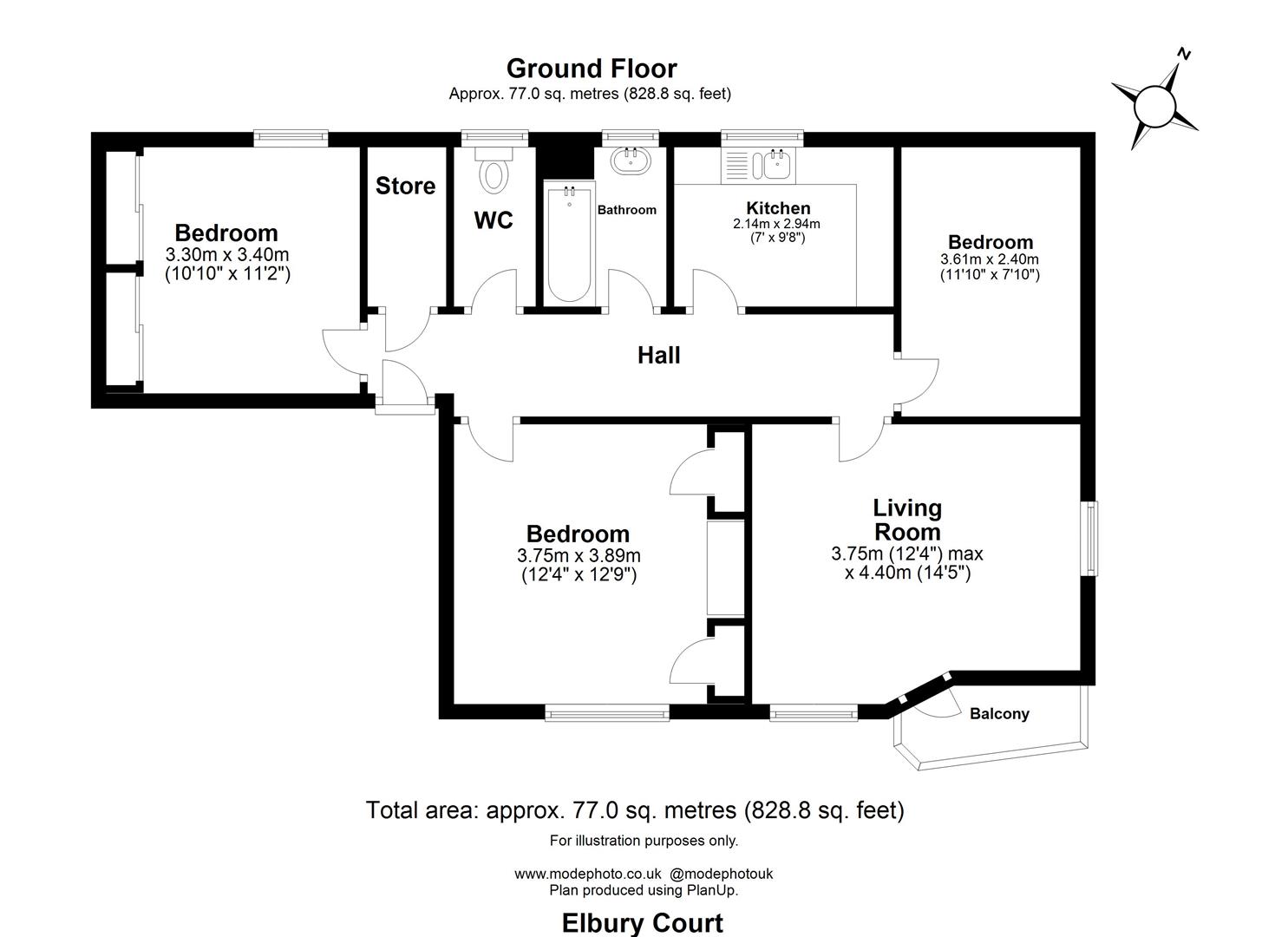 Vicarage Road, Woodford Green IG8, 3 bedroom flat for sale 65576533