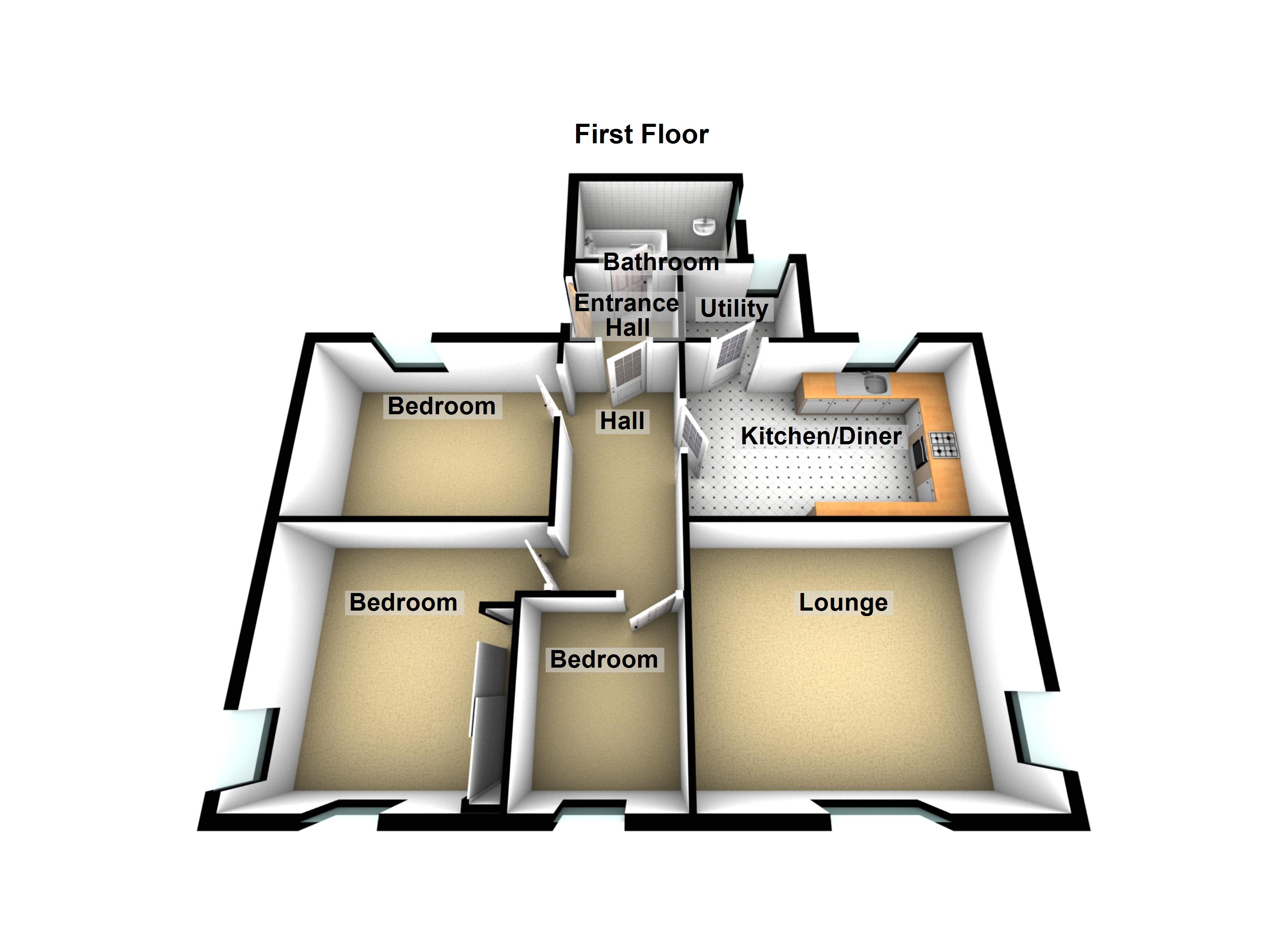Upper Flat Beech Bank, High Street, Blairgowrie floorplan