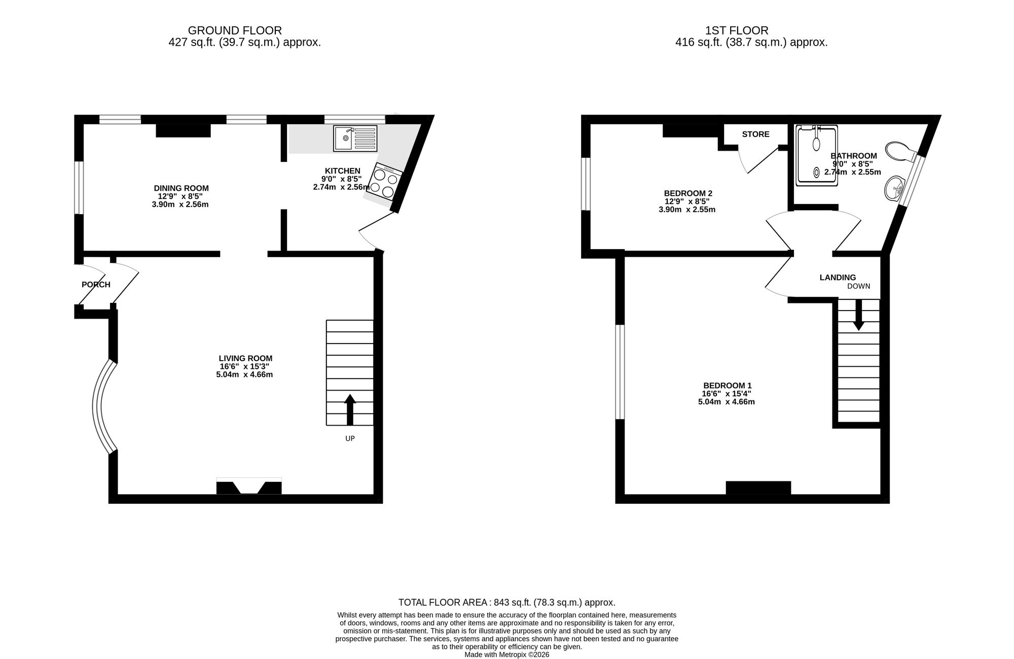 1 Stamford Place, Wilmslow floorplan