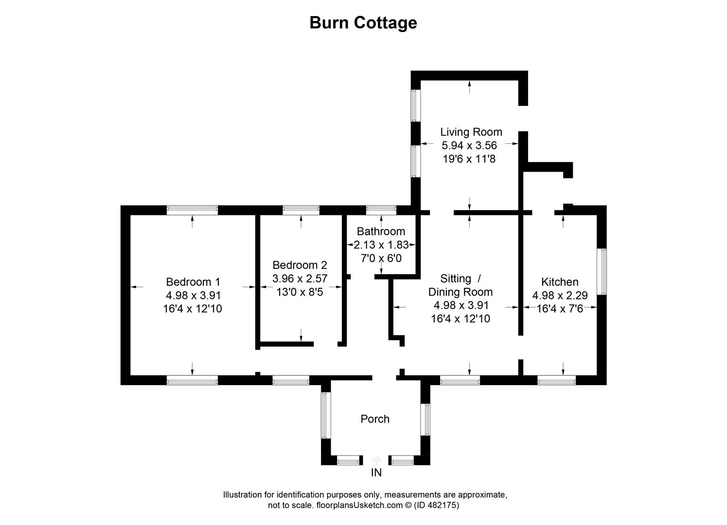 2 Bedrooms  for sale in Burn Cottage, Glassford, Strathaven ML10