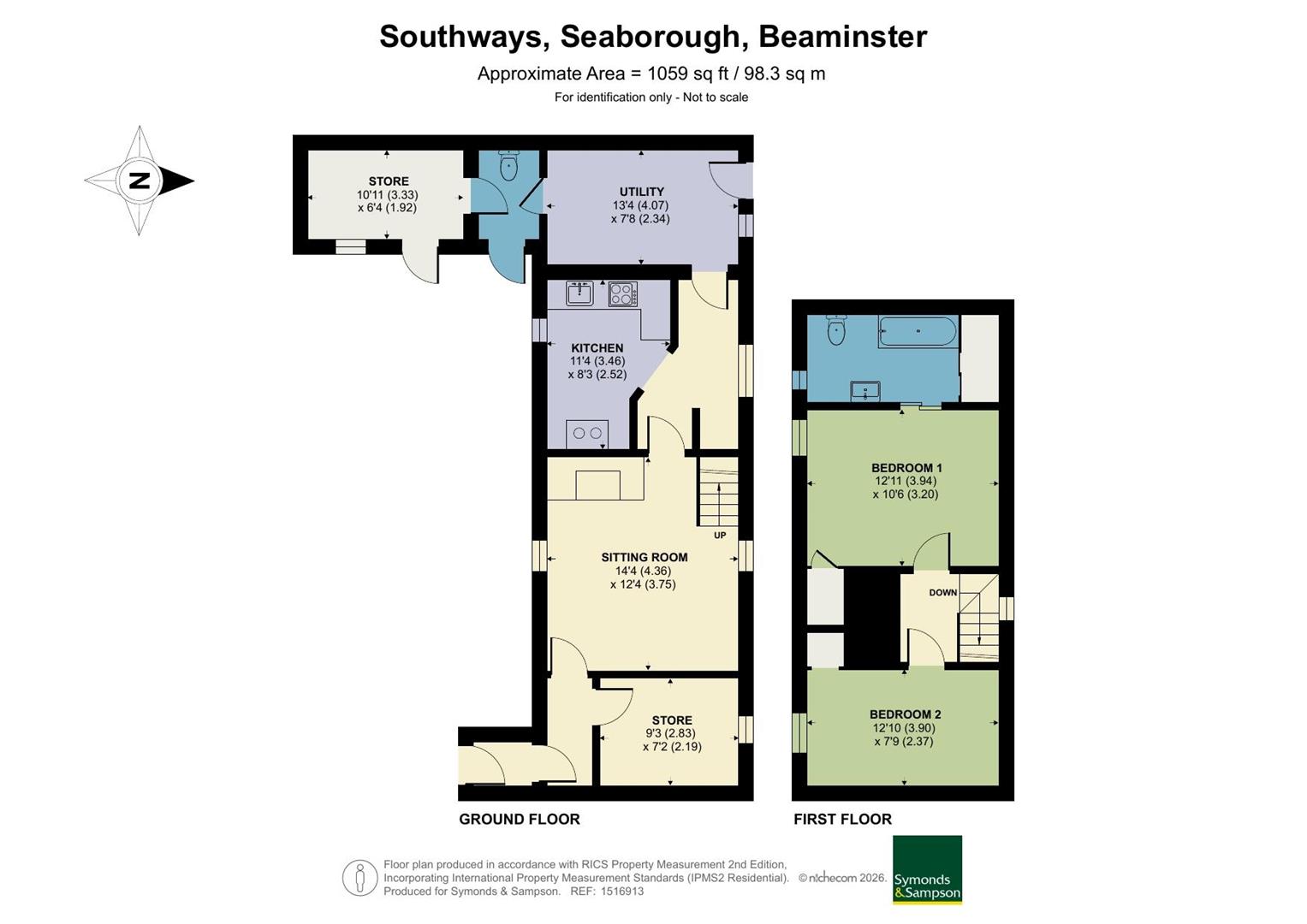Southways, Seaborough, Beaminster floorplan