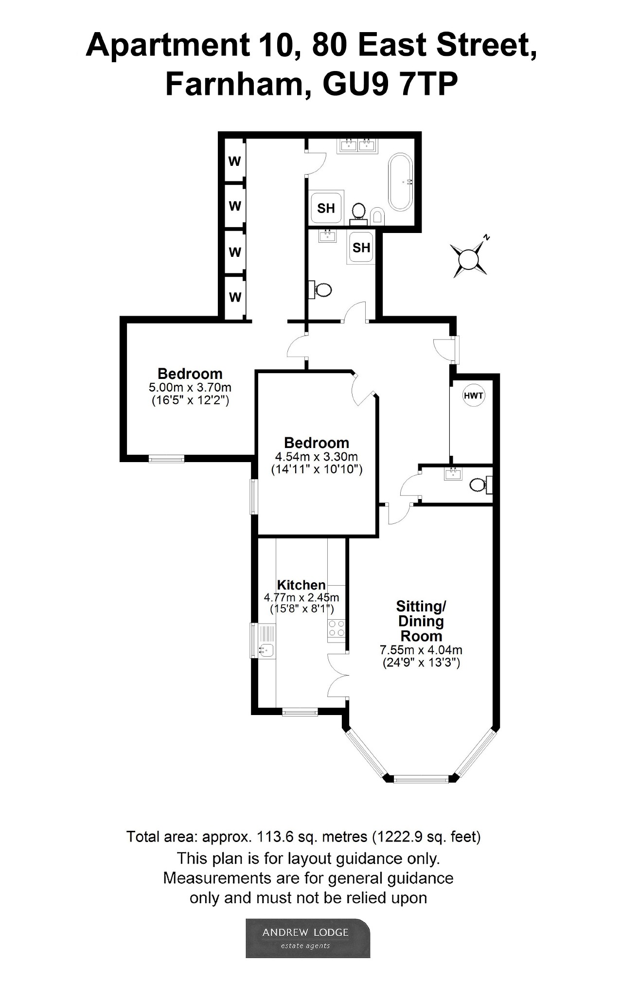 2 Bedrooms Flat for sale in East Street, Farnham GU9