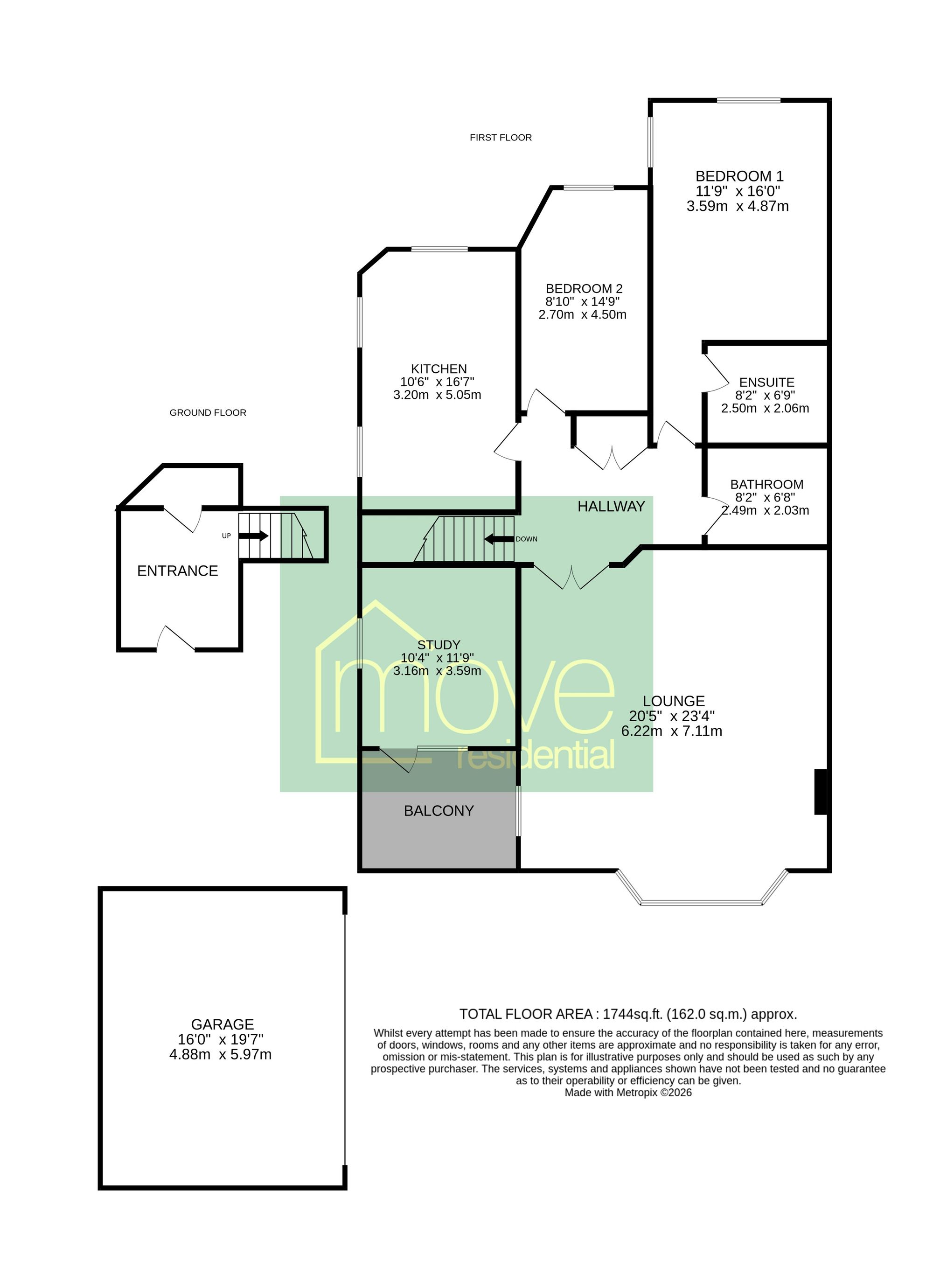 Flat 6, Queens Park, Wirral floorplan