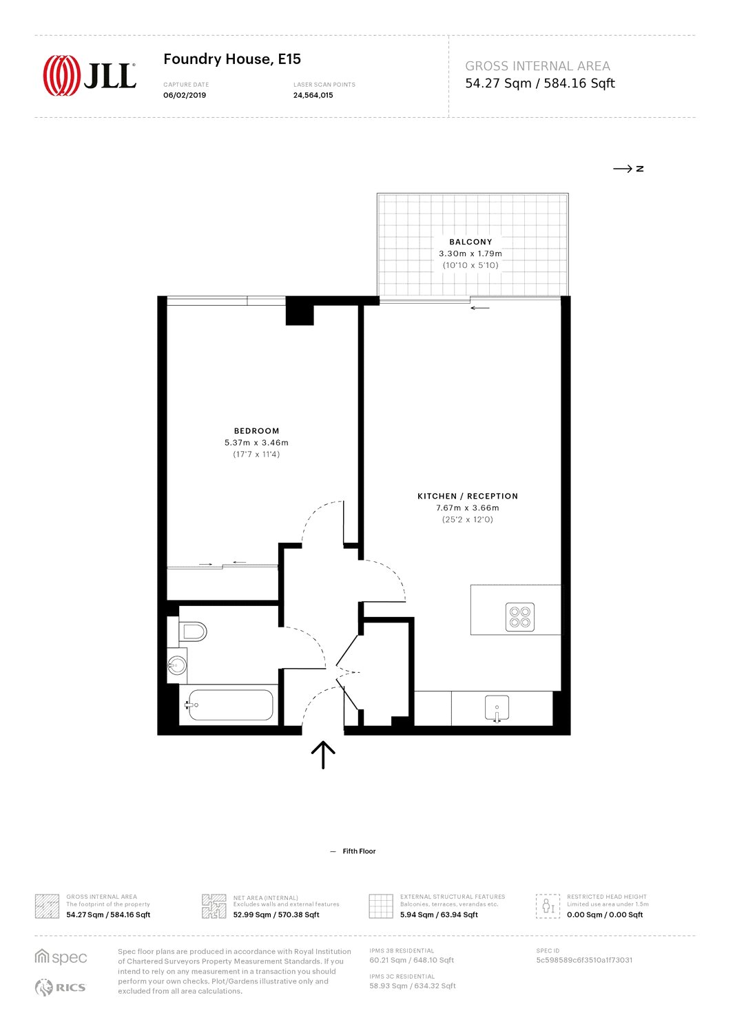 1 Bedrooms Flat to rent in Foundry House, 3 Forrester Way, London E15