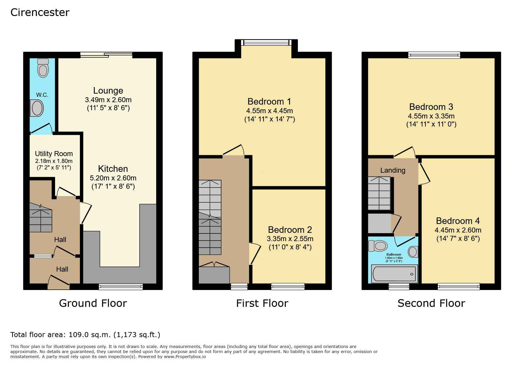 48, Martin Close, Gloucestershire floorplan