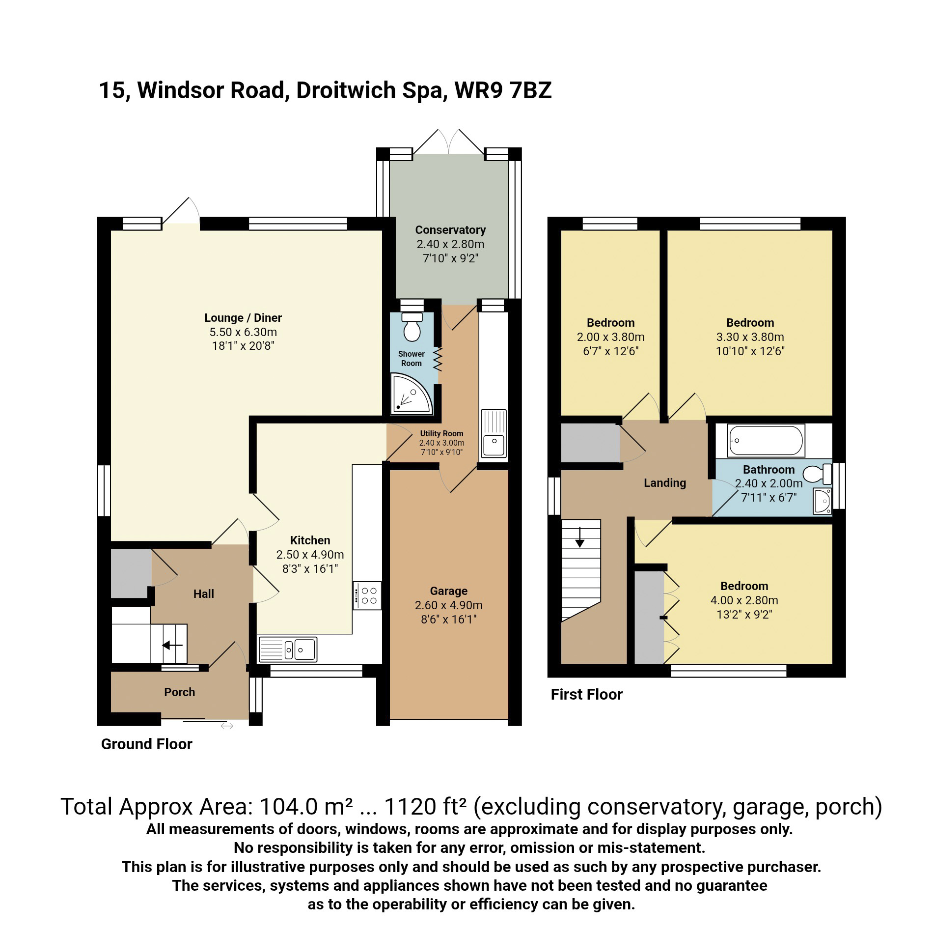 15, Windsor Road, Worcestershire floorplan