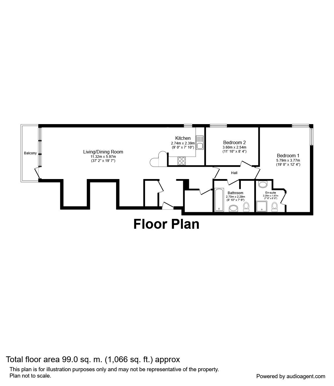 2 Bedrooms Flat to rent in Bloom Street, Manchester M1