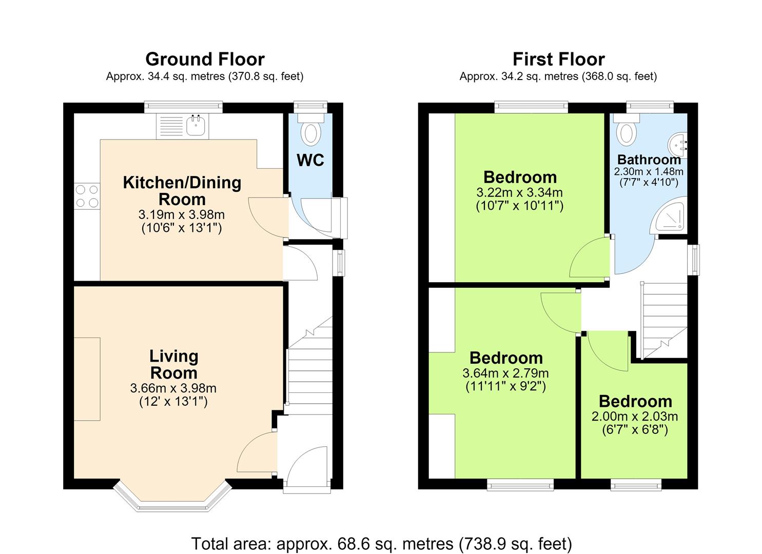 2, Dean Road, Warrington floorplan