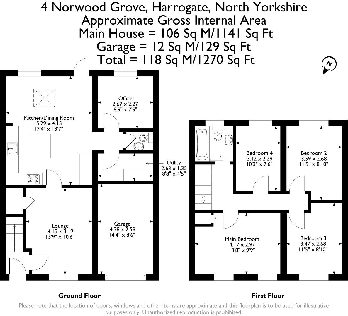 Norwood Grove, Harrogate HG3, 4 bedroom semidetached house for sale