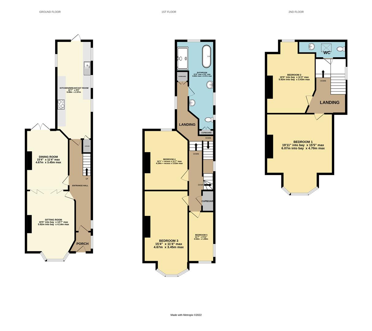 Linden Road, BexhillOnSea TN40, 5 bedroom terraced house for sale