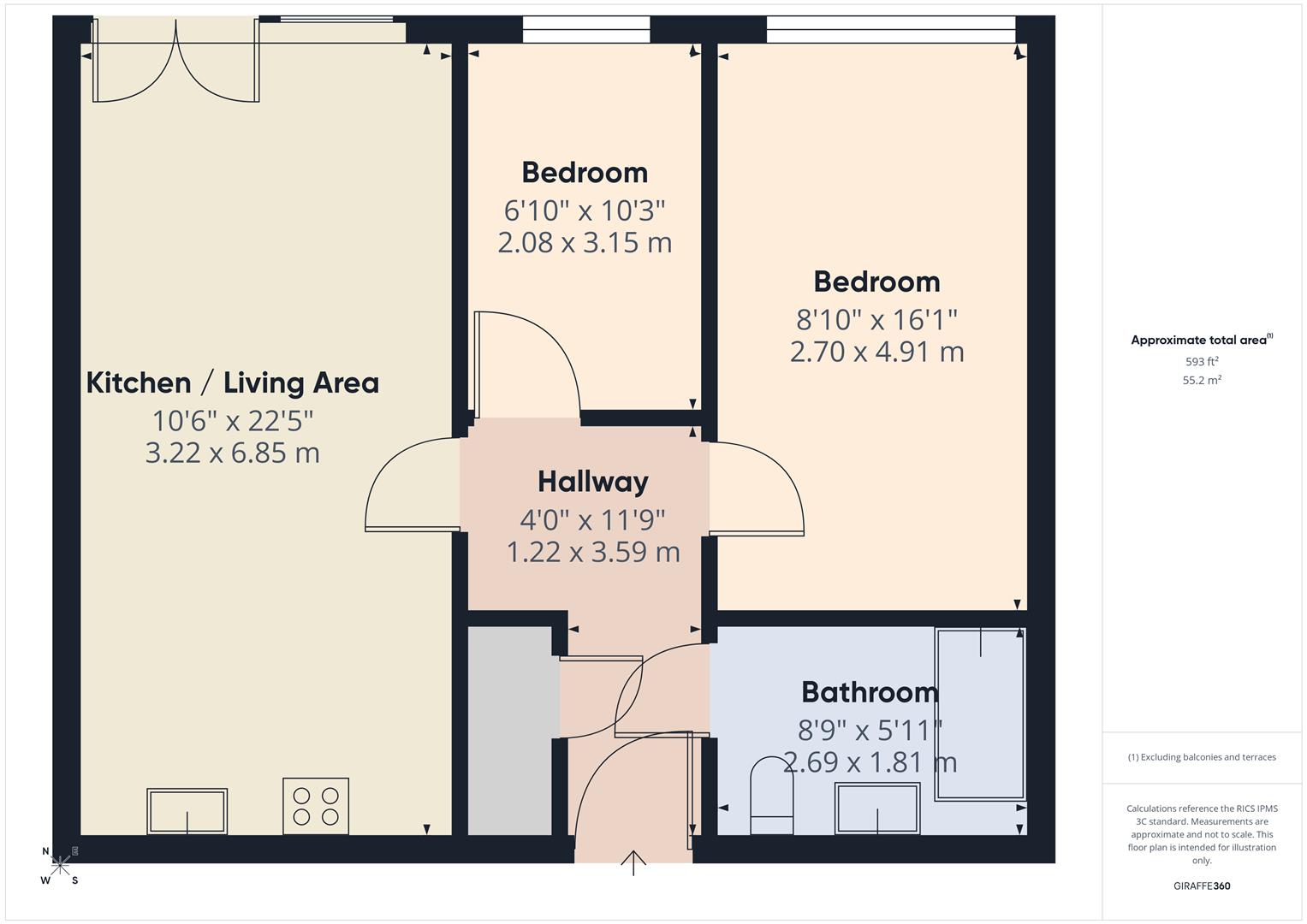 90, 44 Pall Mall, Liverpool floorplan