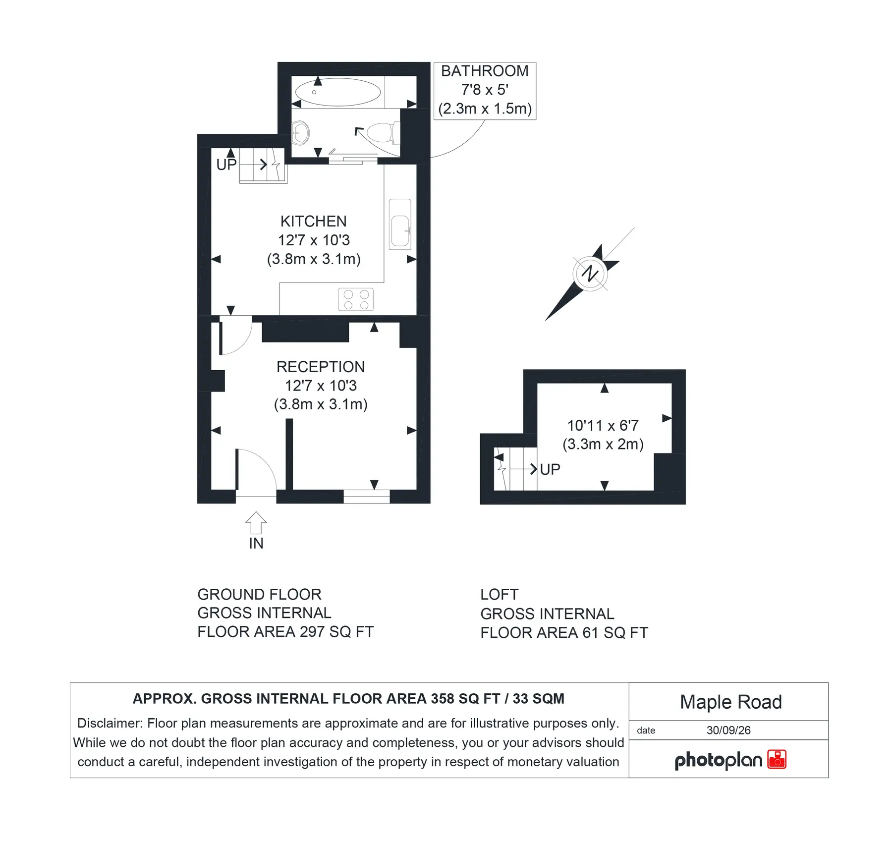 Maple Road, London floorplan