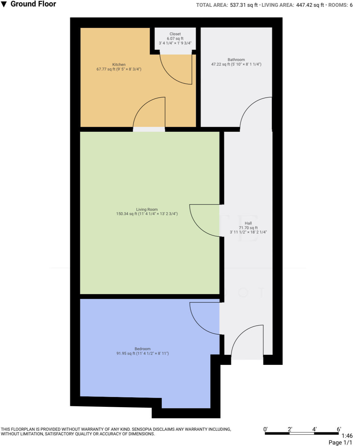 5 Canterbury Court, Chaucer Road, Ashford floorplan