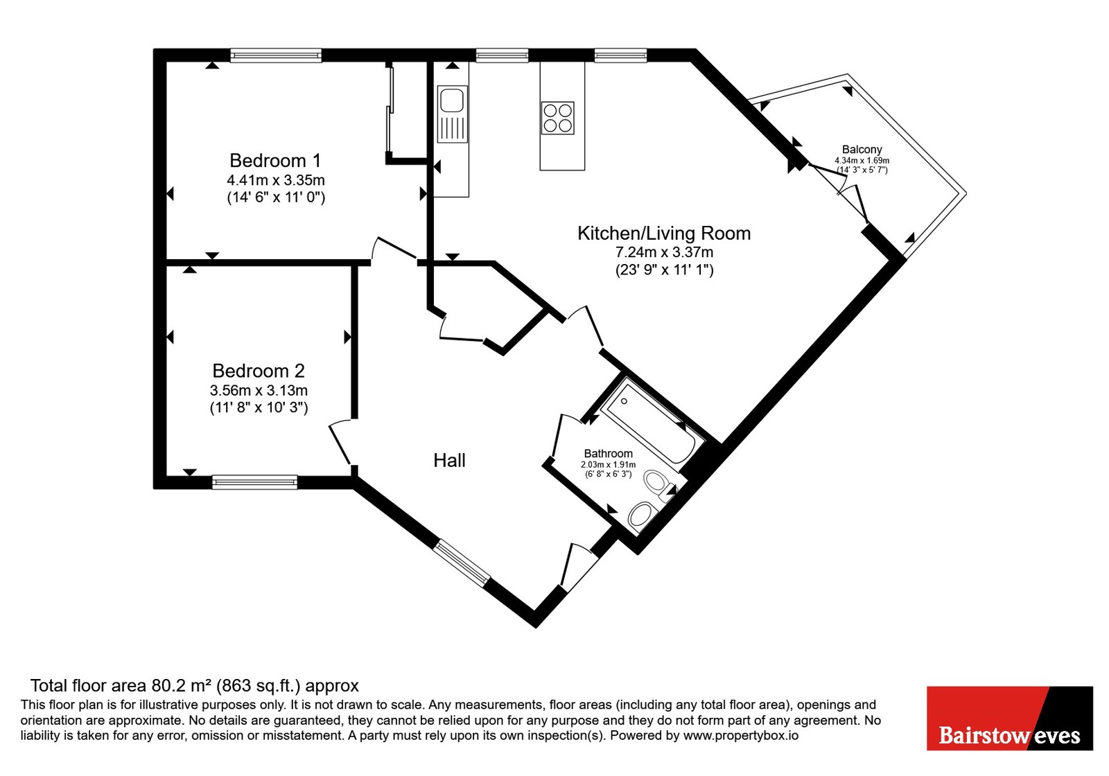 Arisdale Avenue, Essex floorplan