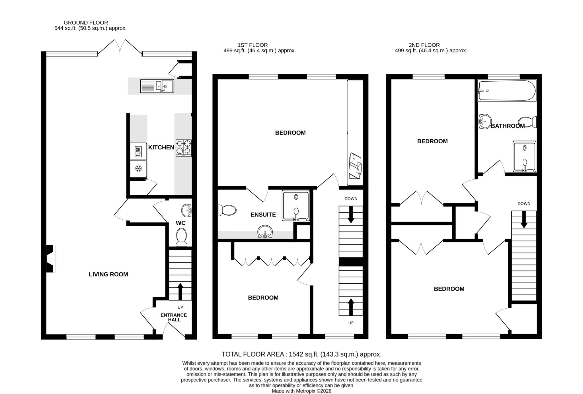 2, Churchfield Square, Eastbourne floorplan