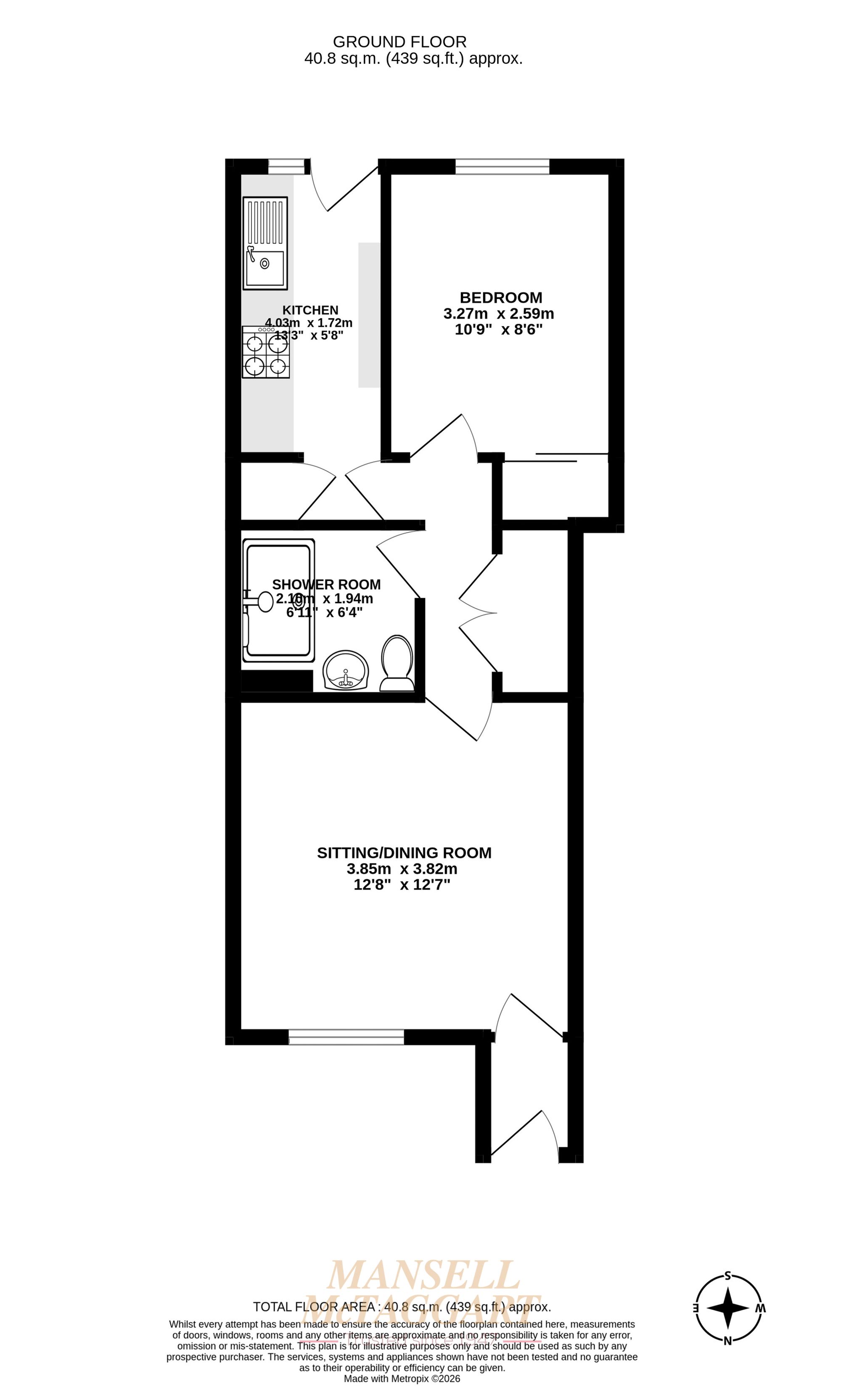 3 Craven Road, Crawley floorplan