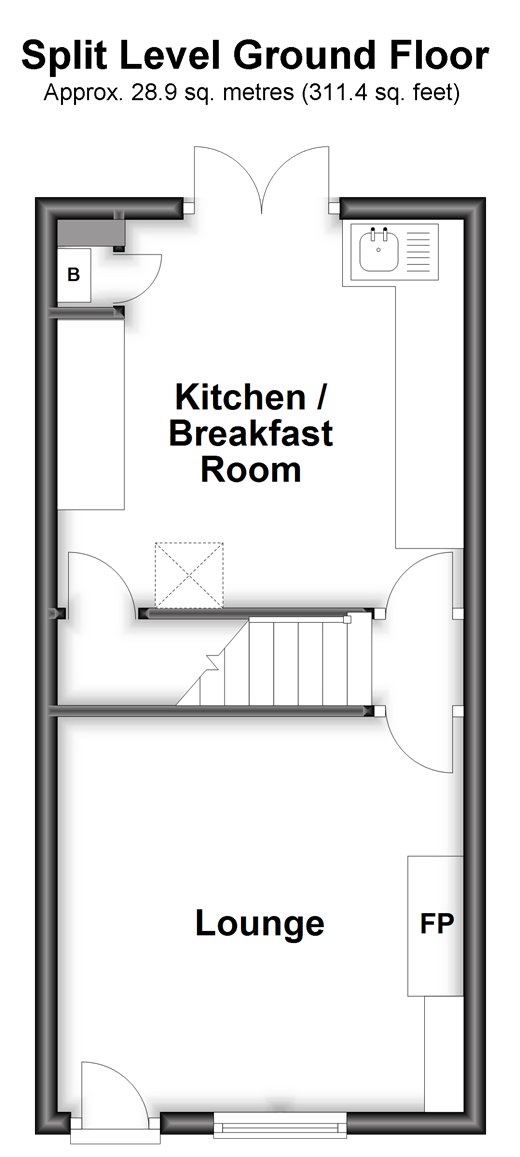 Harrow Road East, Dorking, Surrey RH4, 2 bedroom semidetached house