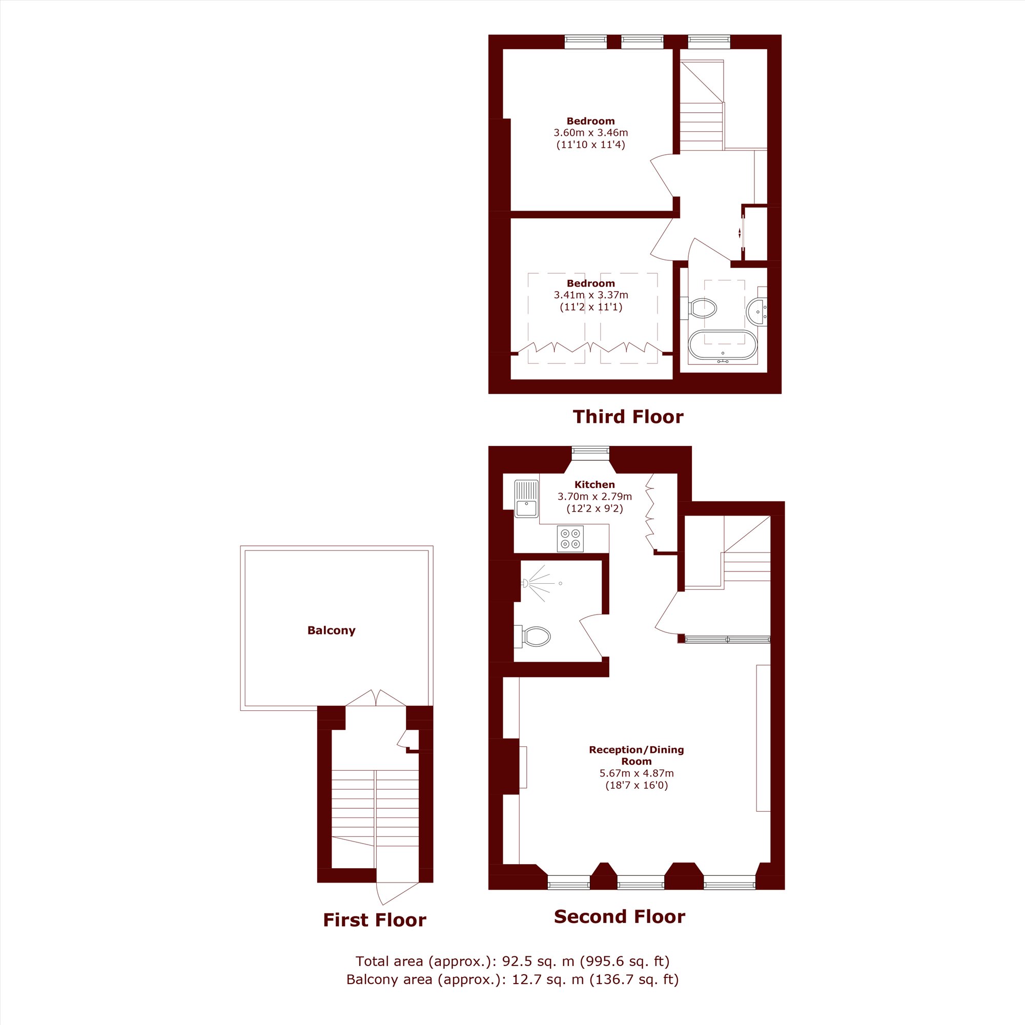 Marylands Road, London floorplan