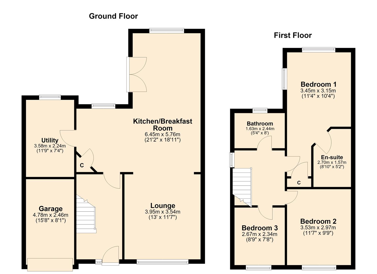 Back Street, Laxton floorplan