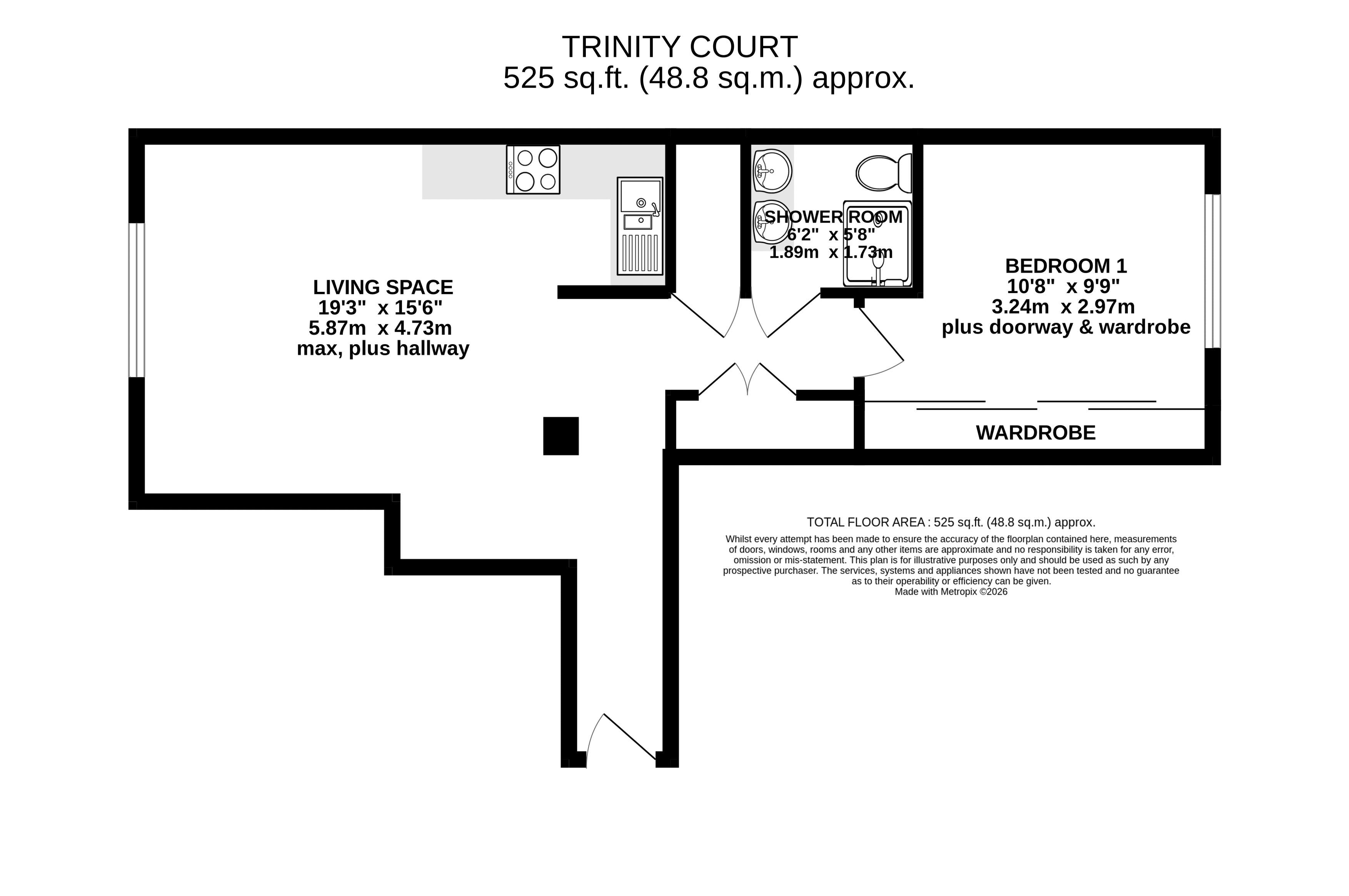 Flat 8, Trinity Court,, Southernhay East, Exeter floorplan