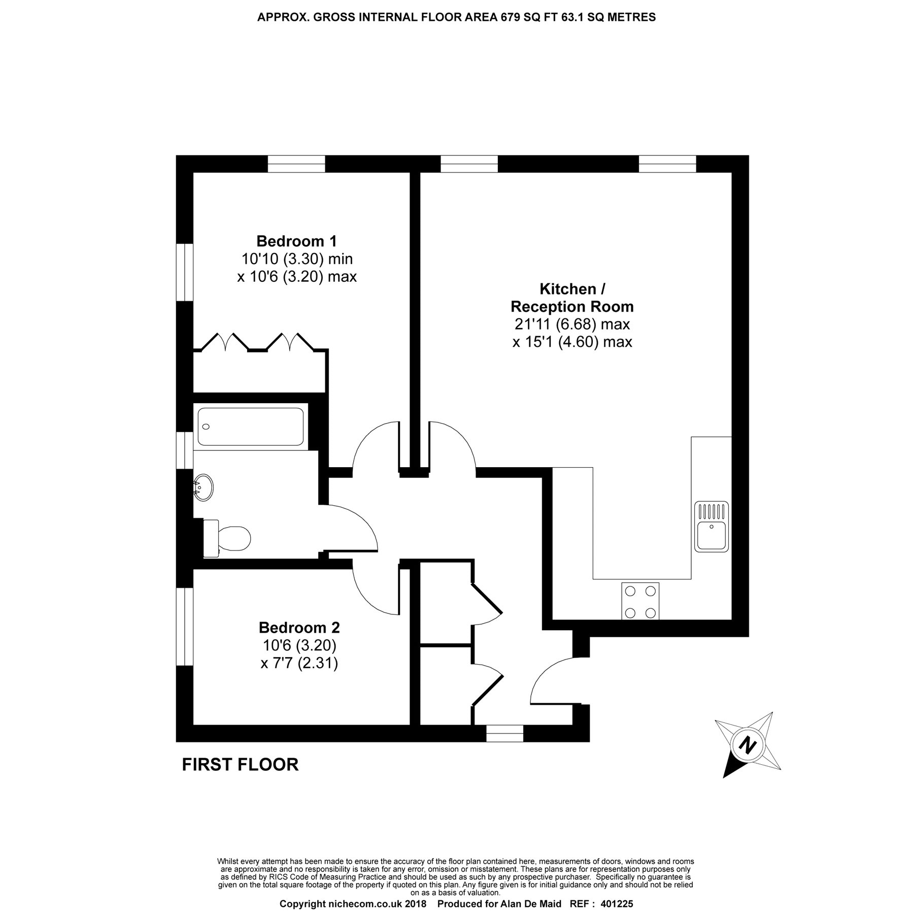 2 Bedrooms Flat for sale in Audley House, 72 Waratah Drive, Chislehurst BR7