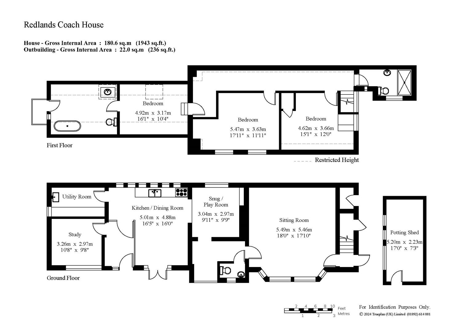 Redlands, The Coach House, Main Road, Edenbridge floorplan