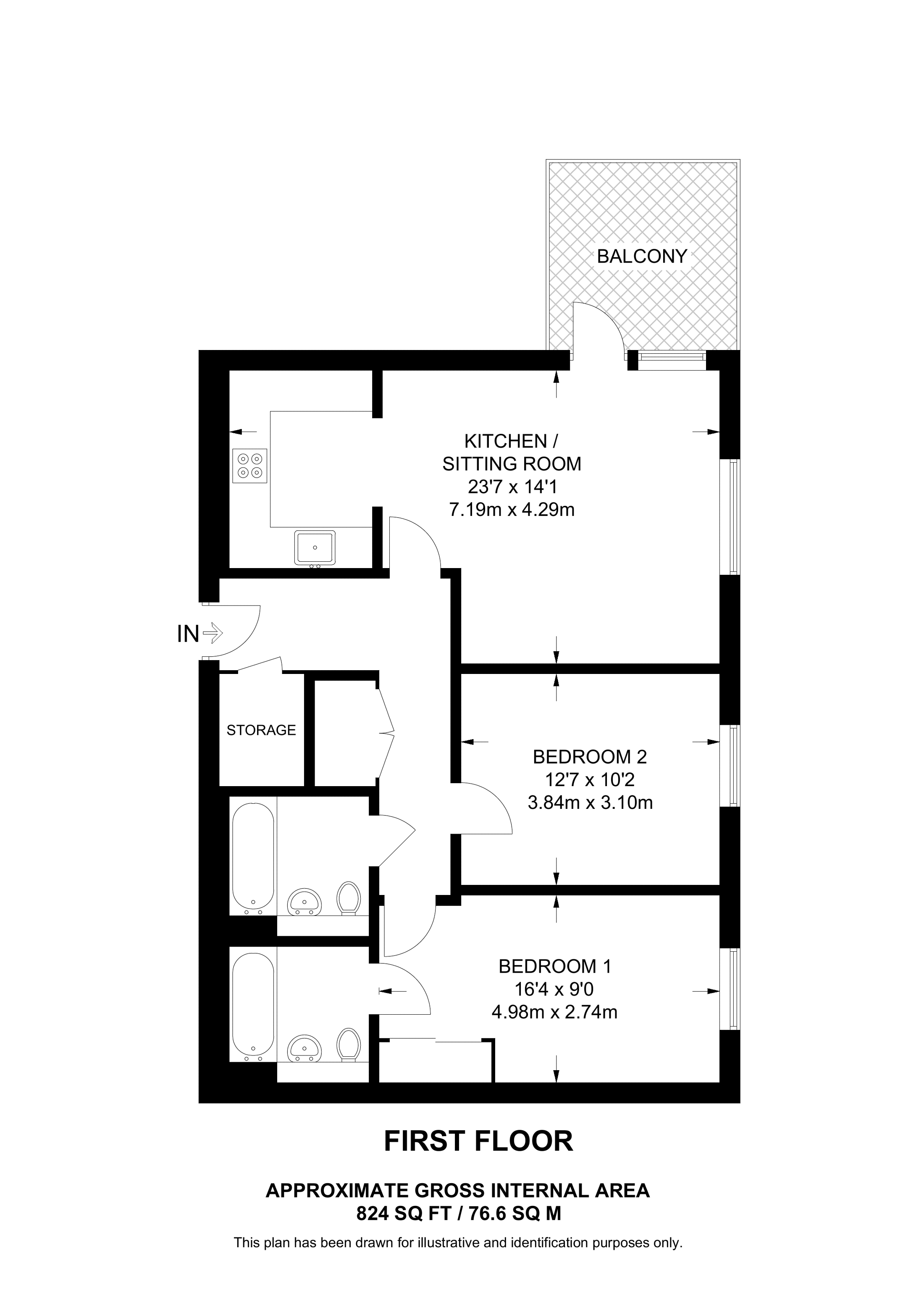 Avenue Road, Acton floorplan
