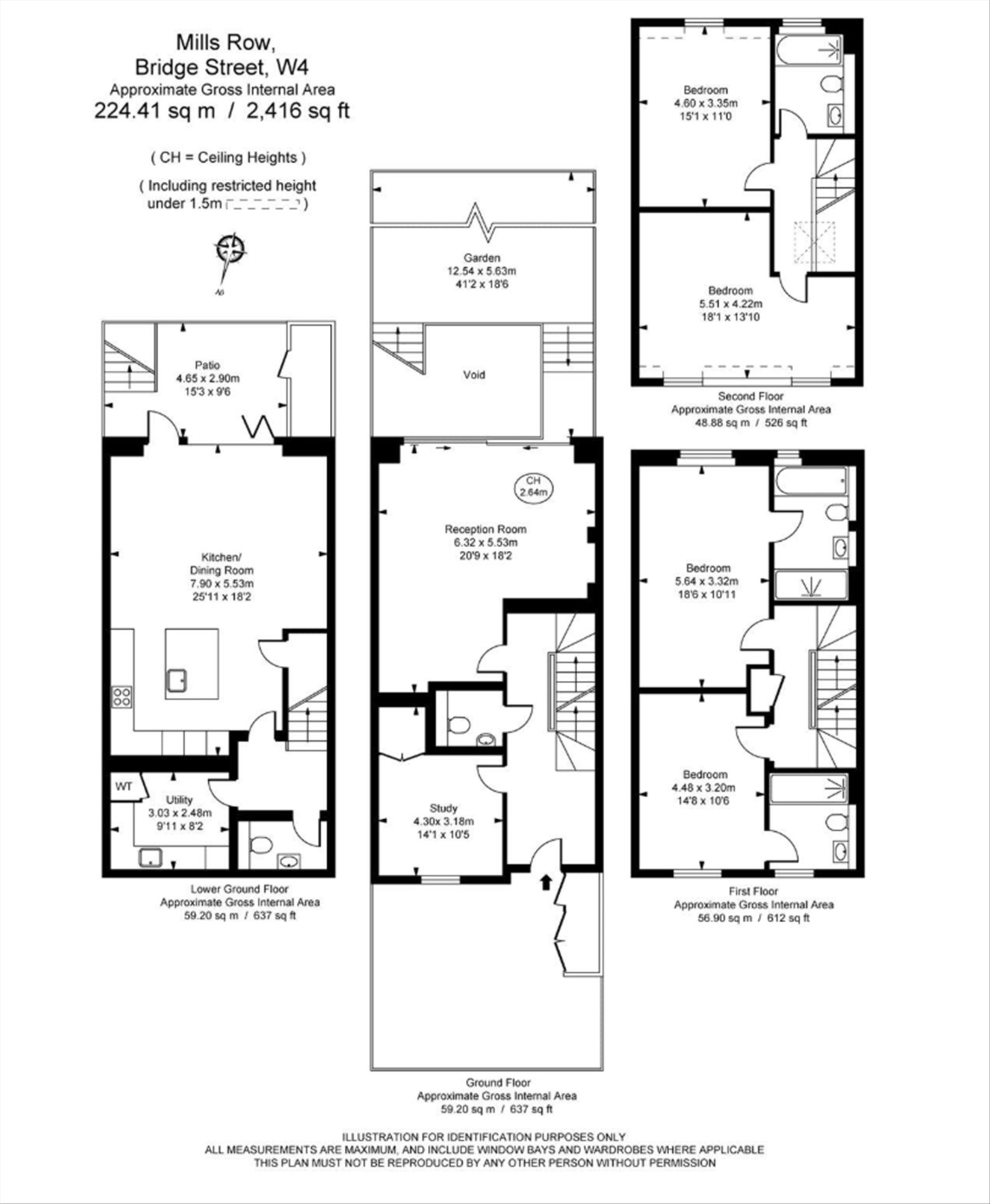 14, Mills Row, London floorplan