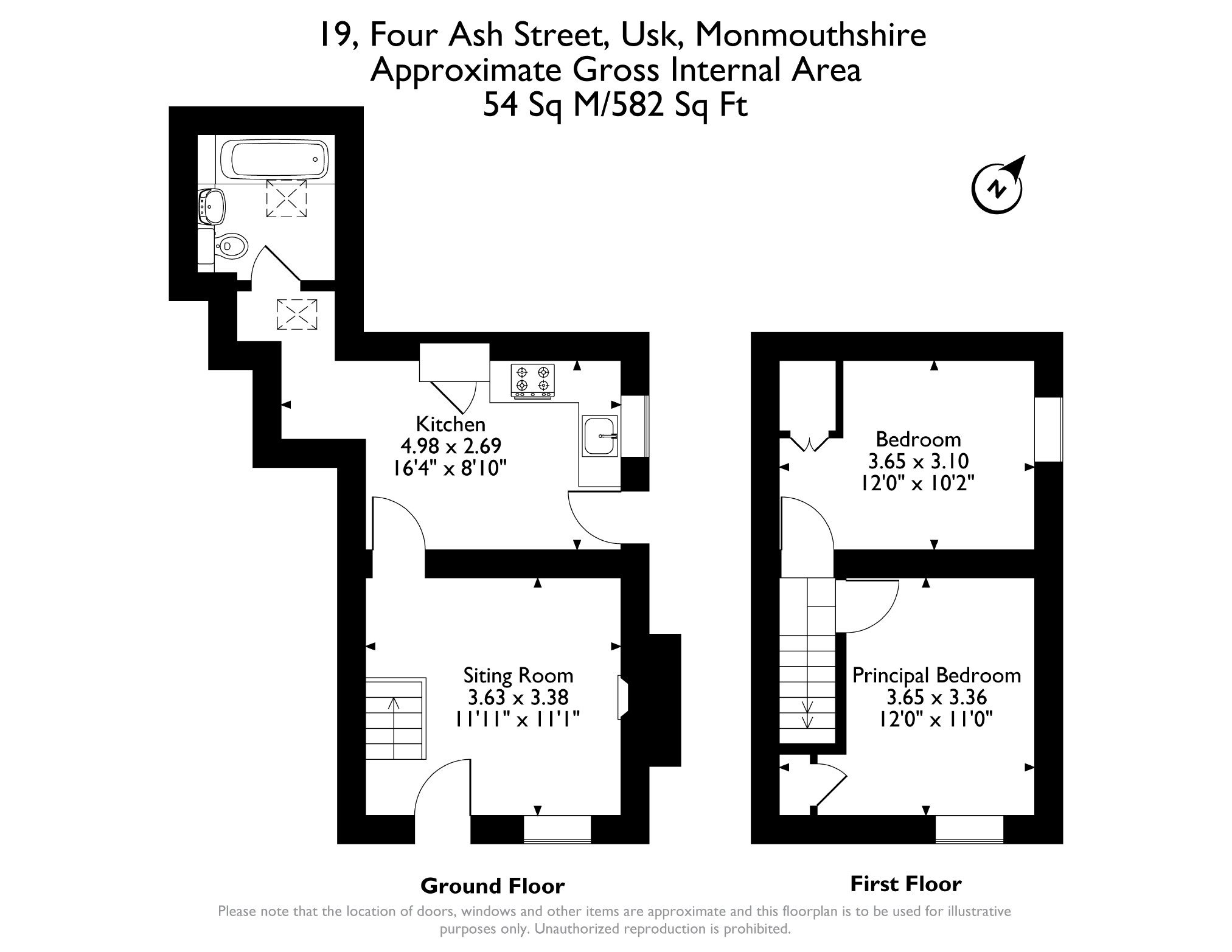 19, Four Ash Street, Usk floorplan