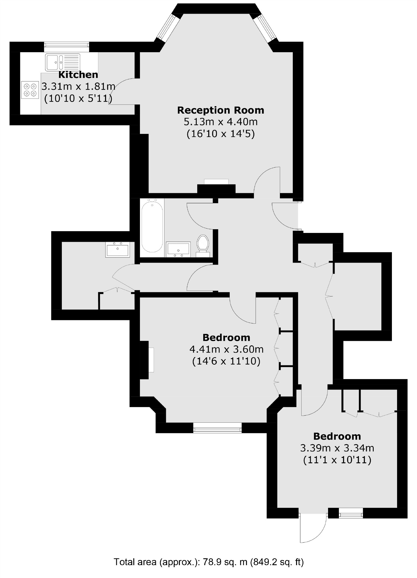 St. Marys Road, Long Ditton, Surbiton KT6, 2 bedroom flat for sale