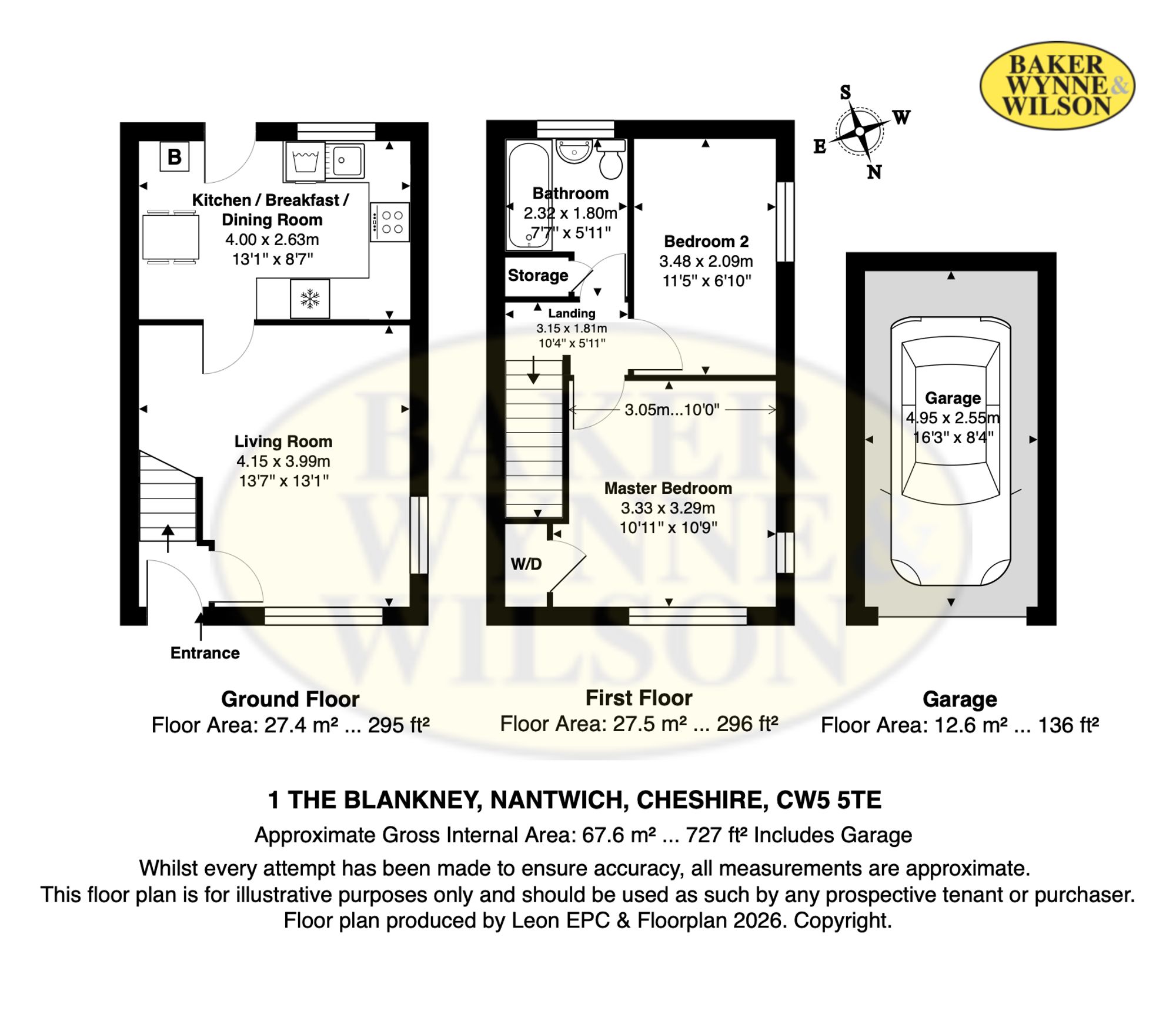 1 The Blankney, Nantwich floorplan