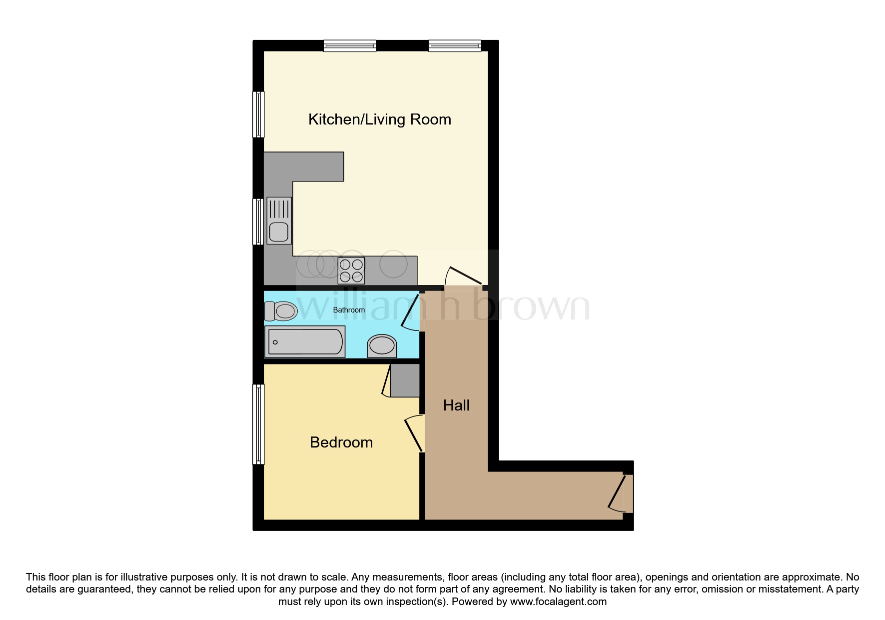 Flat 66, Poplar Court, Quarry Road, Huddersfield floorplan