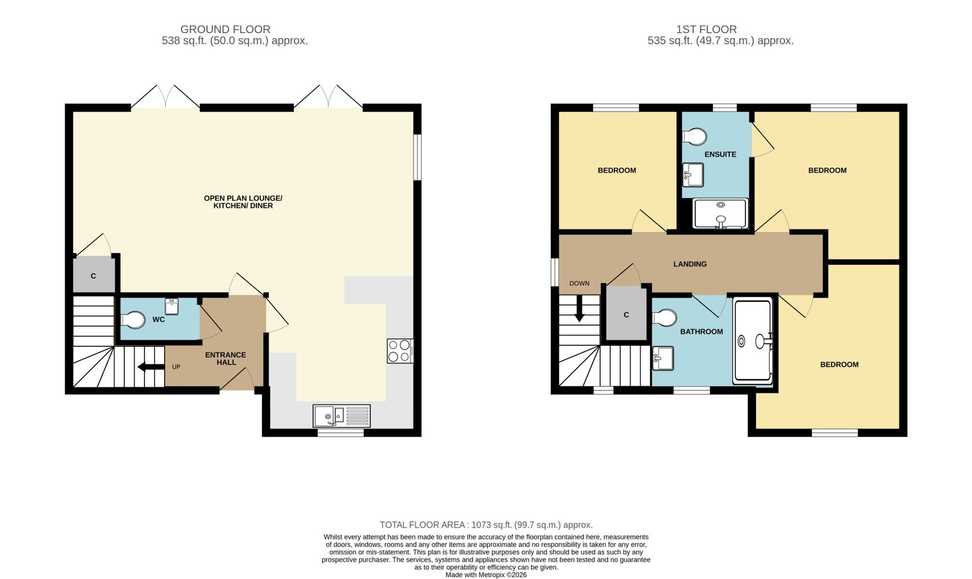 2 Oakwood, St. Columb floorplan