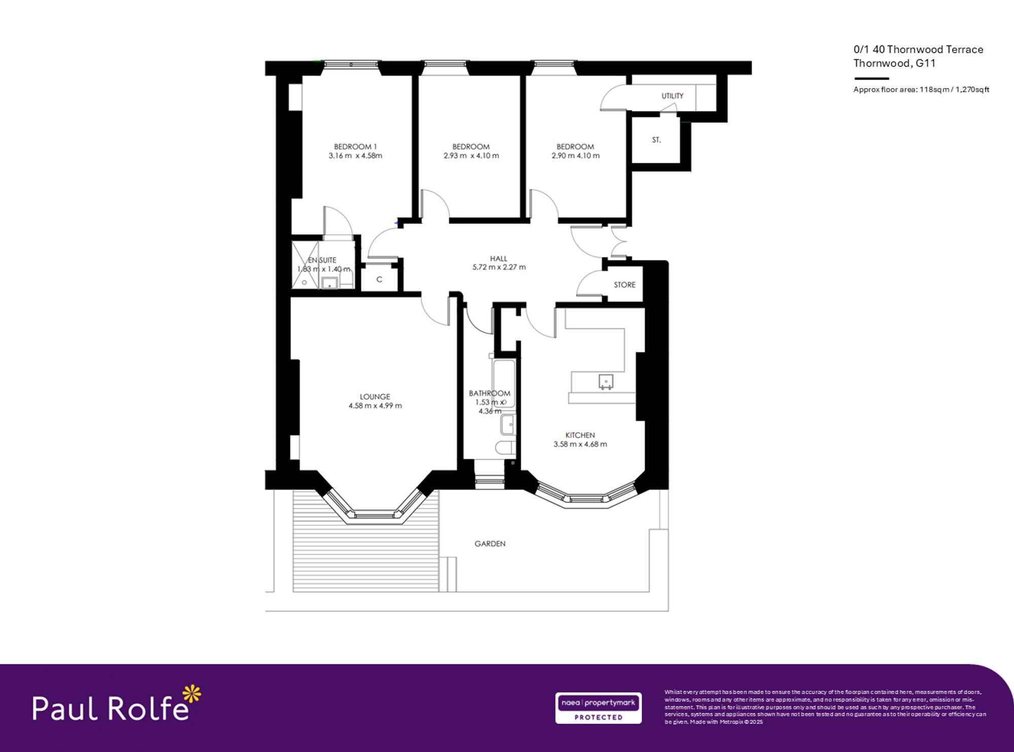 0/1 40 Thornwood Terrace, Glasgow floorplan
