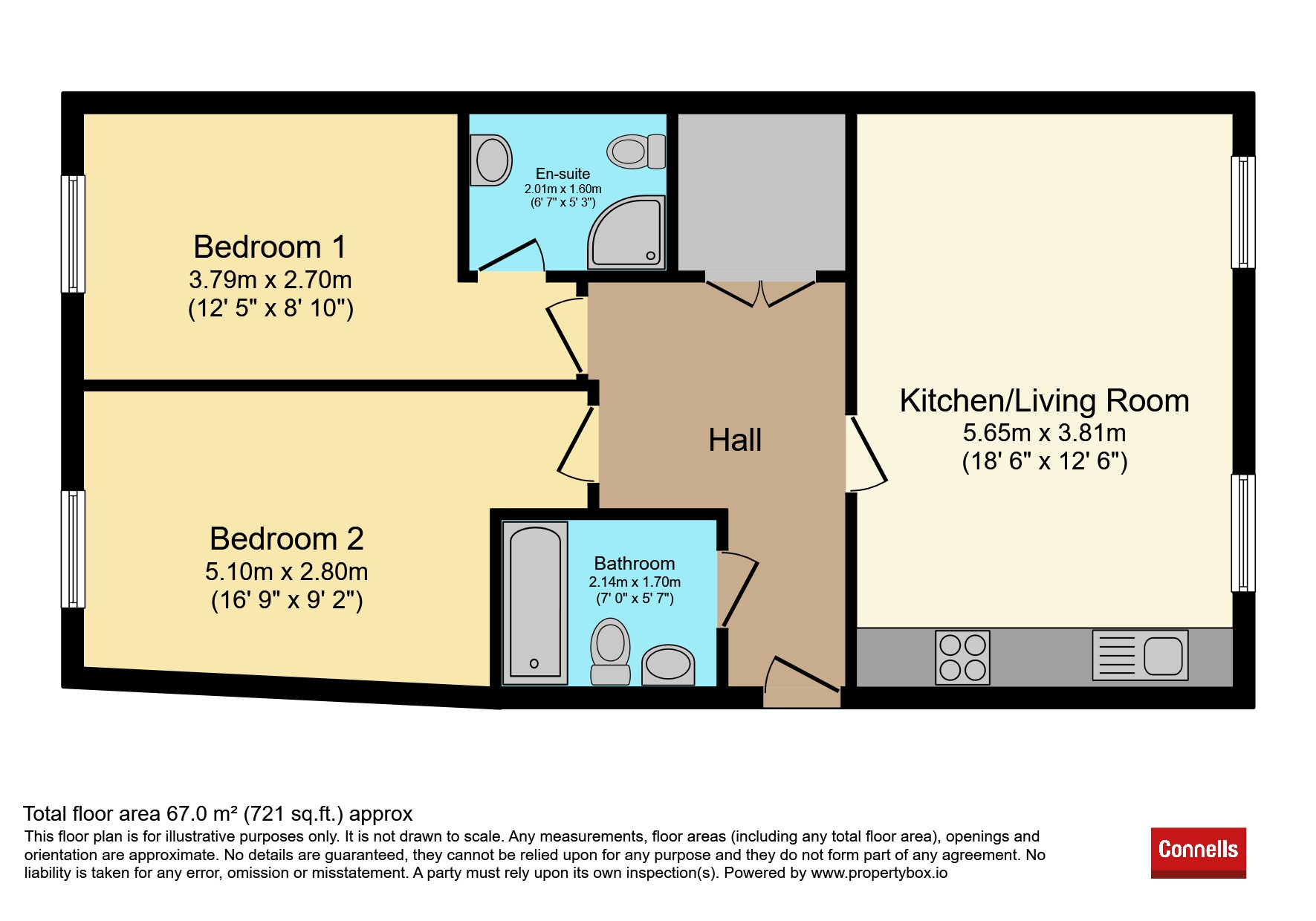Apartment  242,, 58, Water Street, Birmingham floorplan