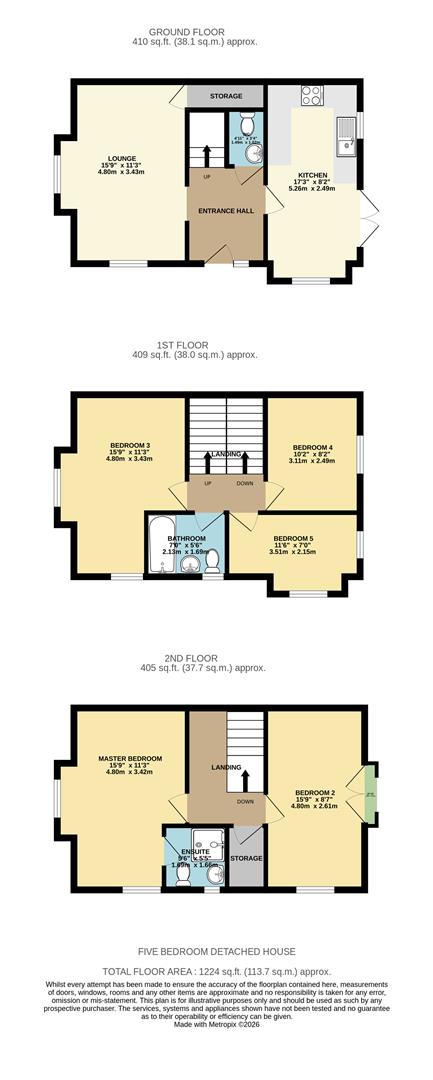 Causey Drive, Manchester floorplan