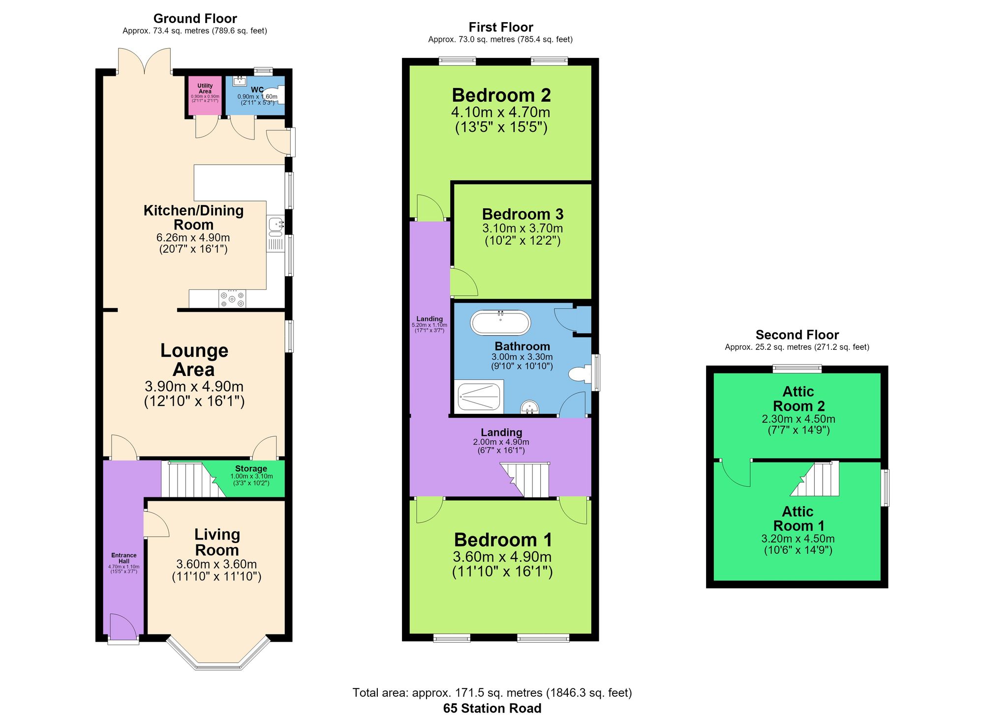 65 Station Road, Chesterfield floorplan