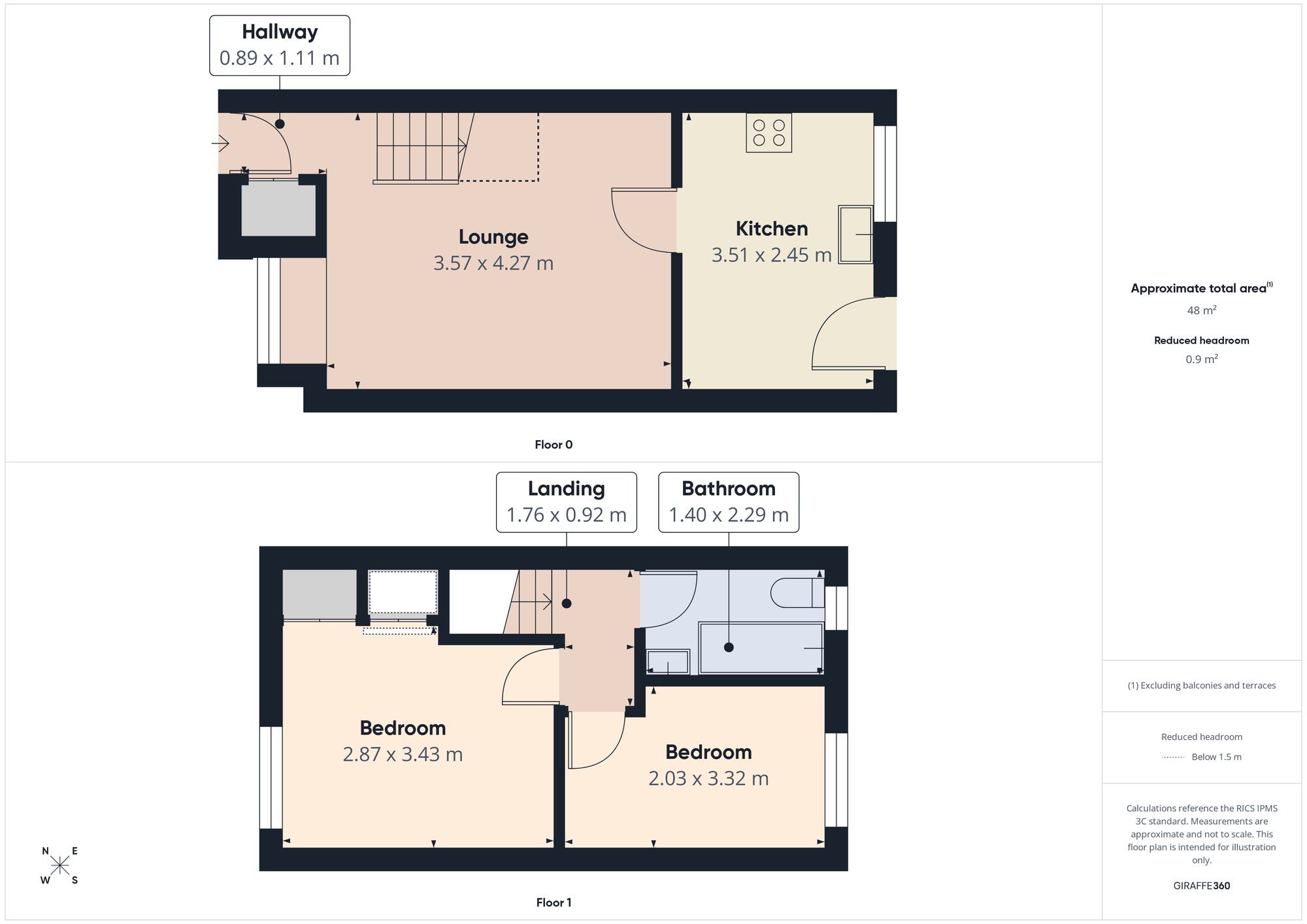 61 Tyne View Place, Gateshead floorplan